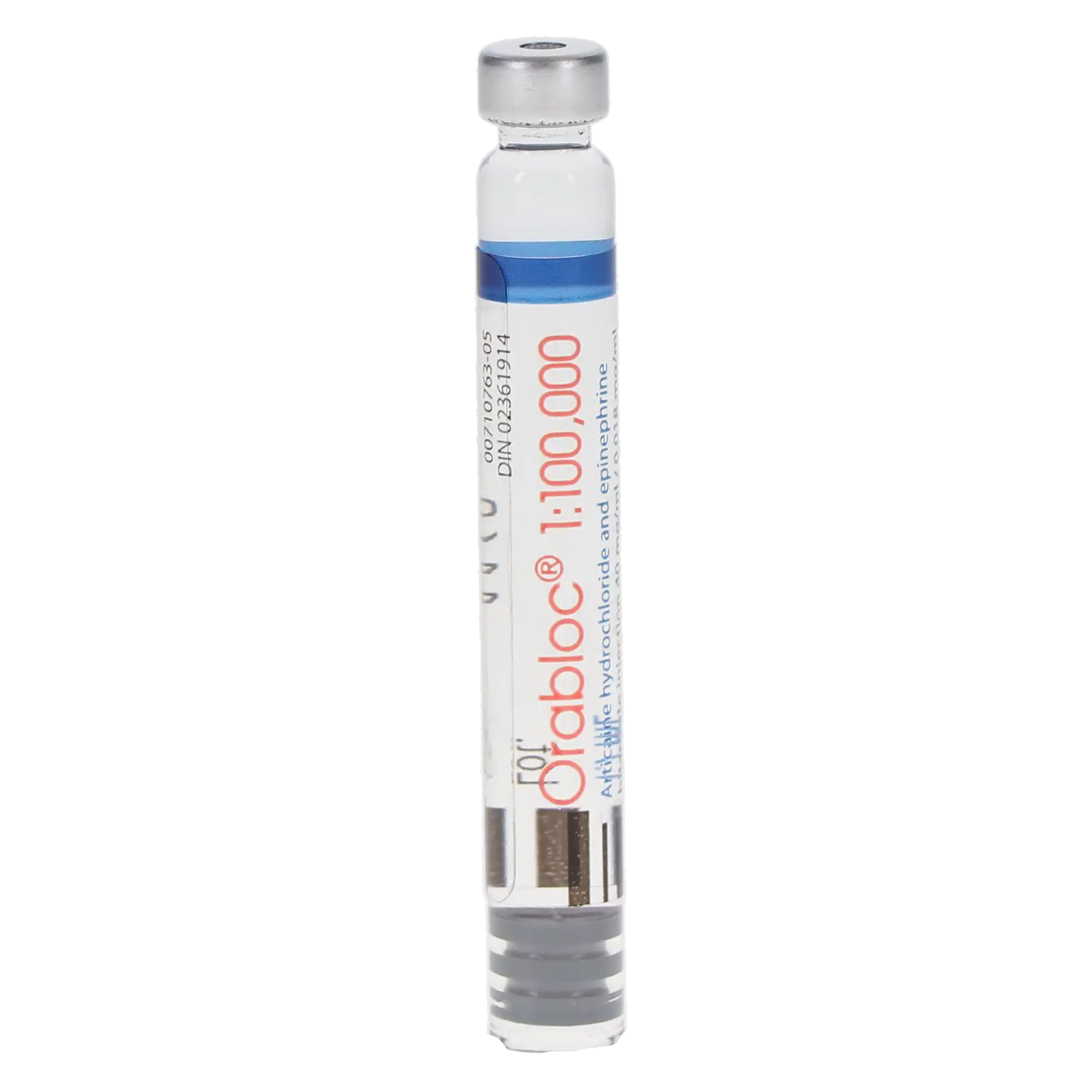 Orabloc Articaine HCl 4% with Epinephrine 1:100,000, Red, 1.7 mL Cartridges, 50/Pk thumbnail 5