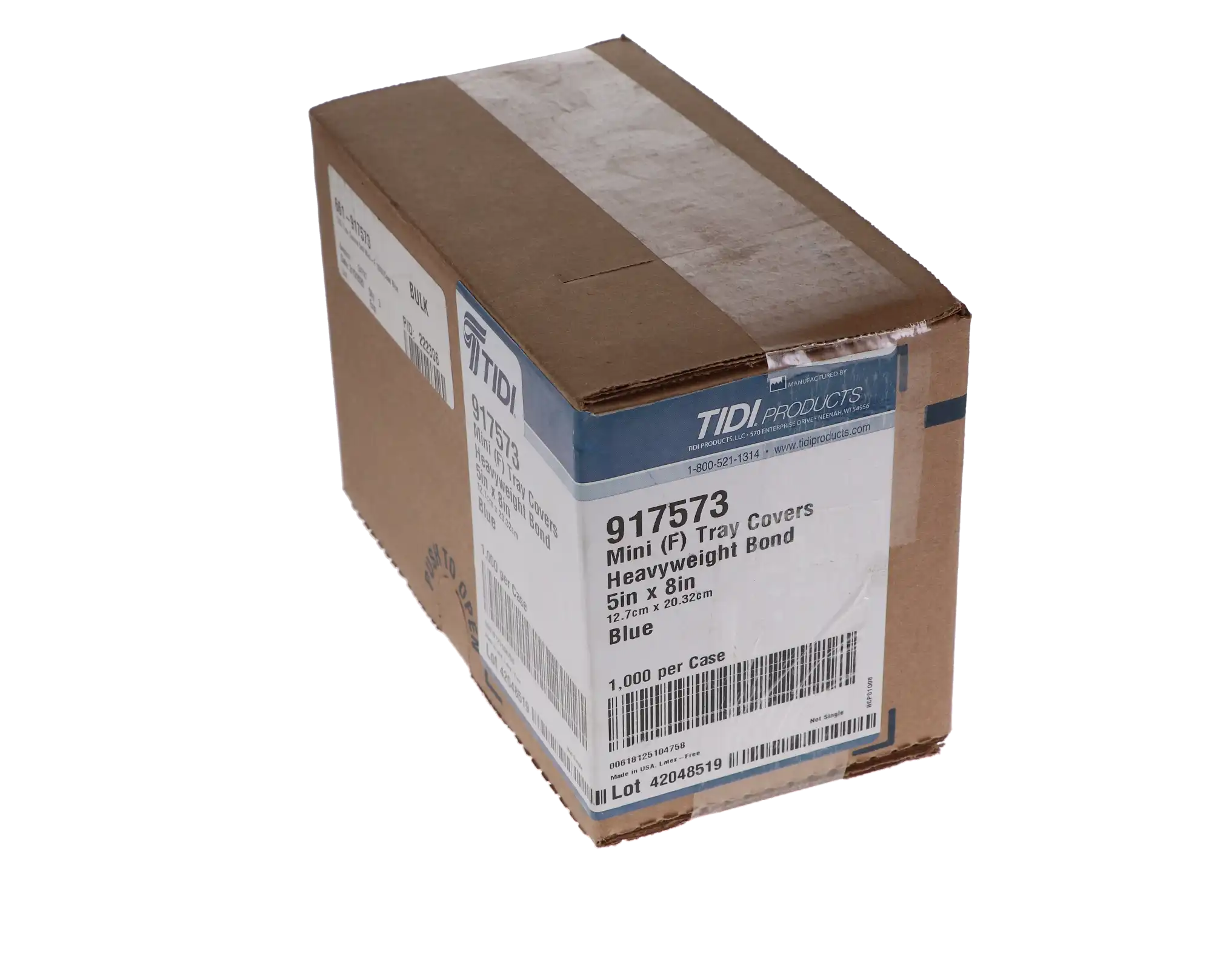 Tidi Choice Heavyweight Paper Tray Covers, Mini (F), 5" x 8", Blue, 1000/Box, 917573 thumbnail 7