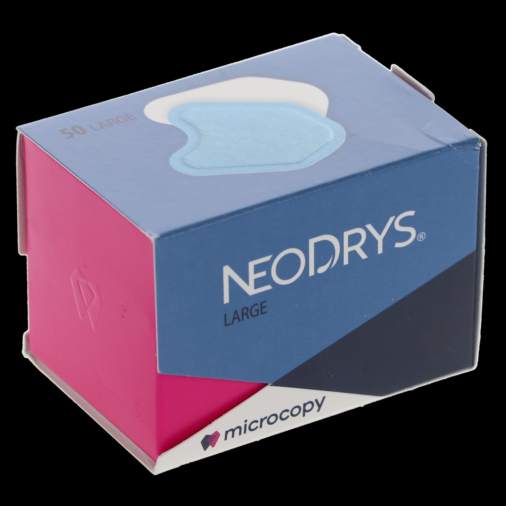 Microcopy NeoDrys Original Saliva Absorbent Cotton Roll Substitute, Large, Blue, 50/Pk, DYL thumbnail 8