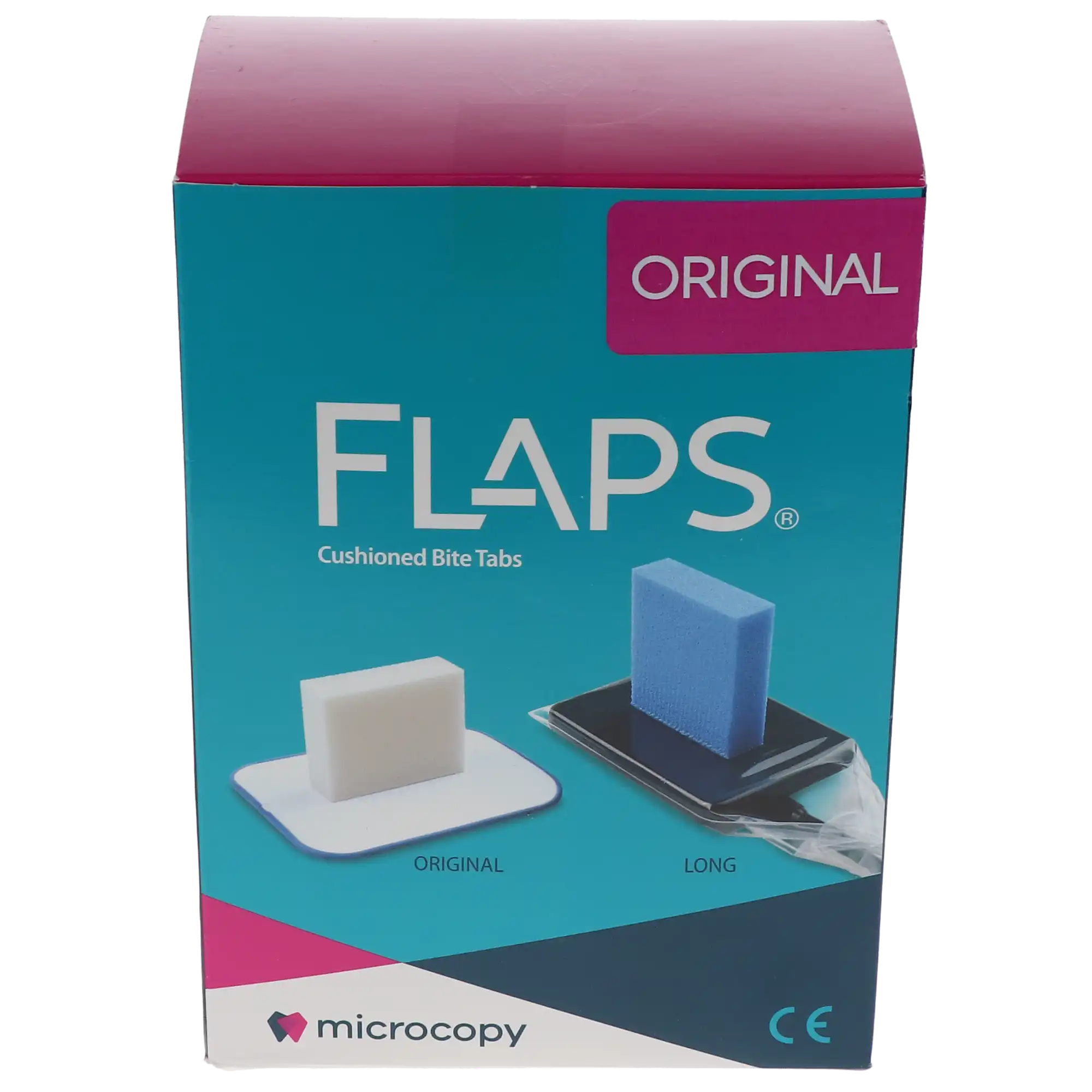 Flaps Original Cushioned Bite Tabs, White, Self-Adhesive Film & Digital Sensor Holders, 500/Box, FLF thumbnail 10
