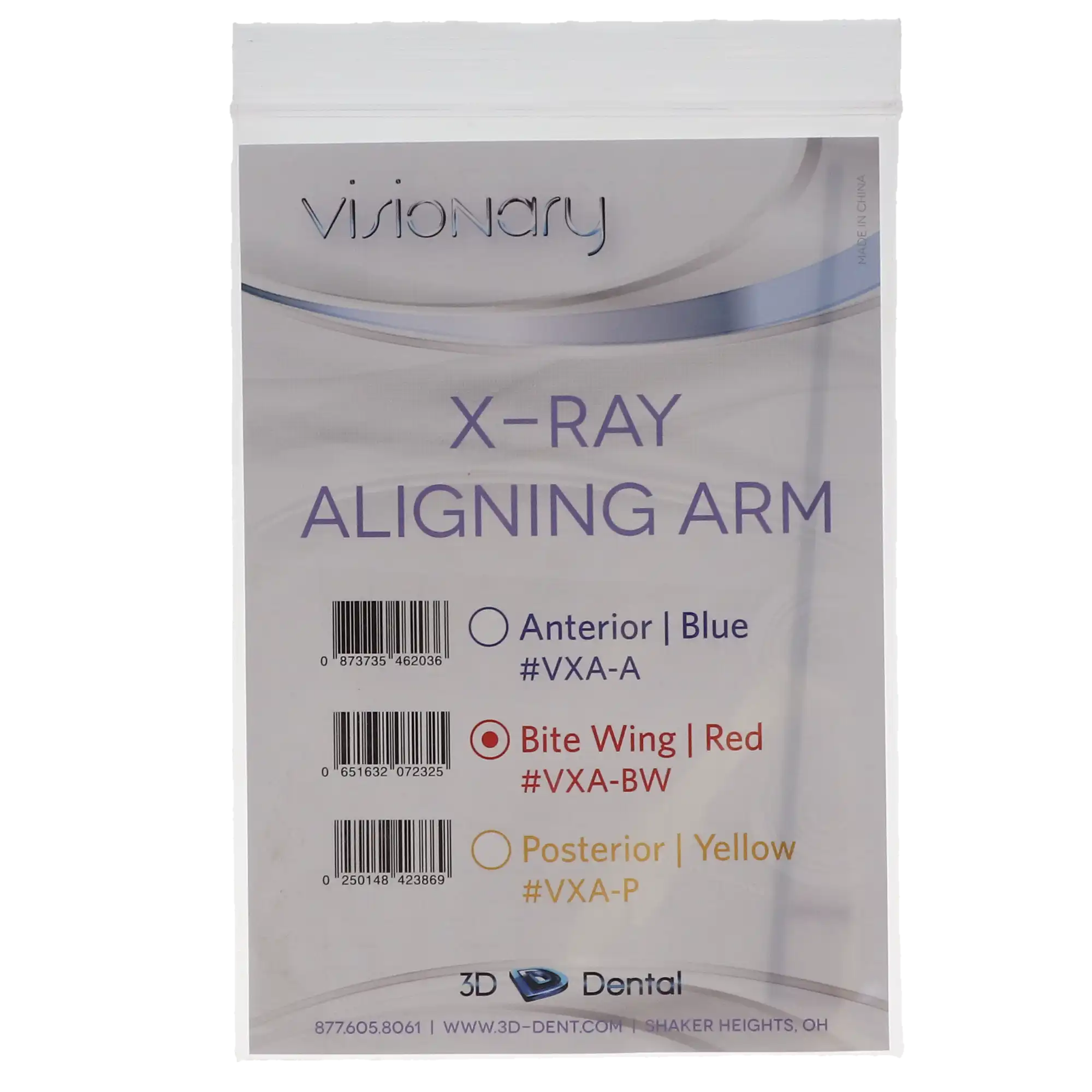 3D Dental Visionary X-Ray Positioning Arm, Bitewing, Red Prongs, Autoclavable, VXA-BW, 1/Pk thumbnail 4