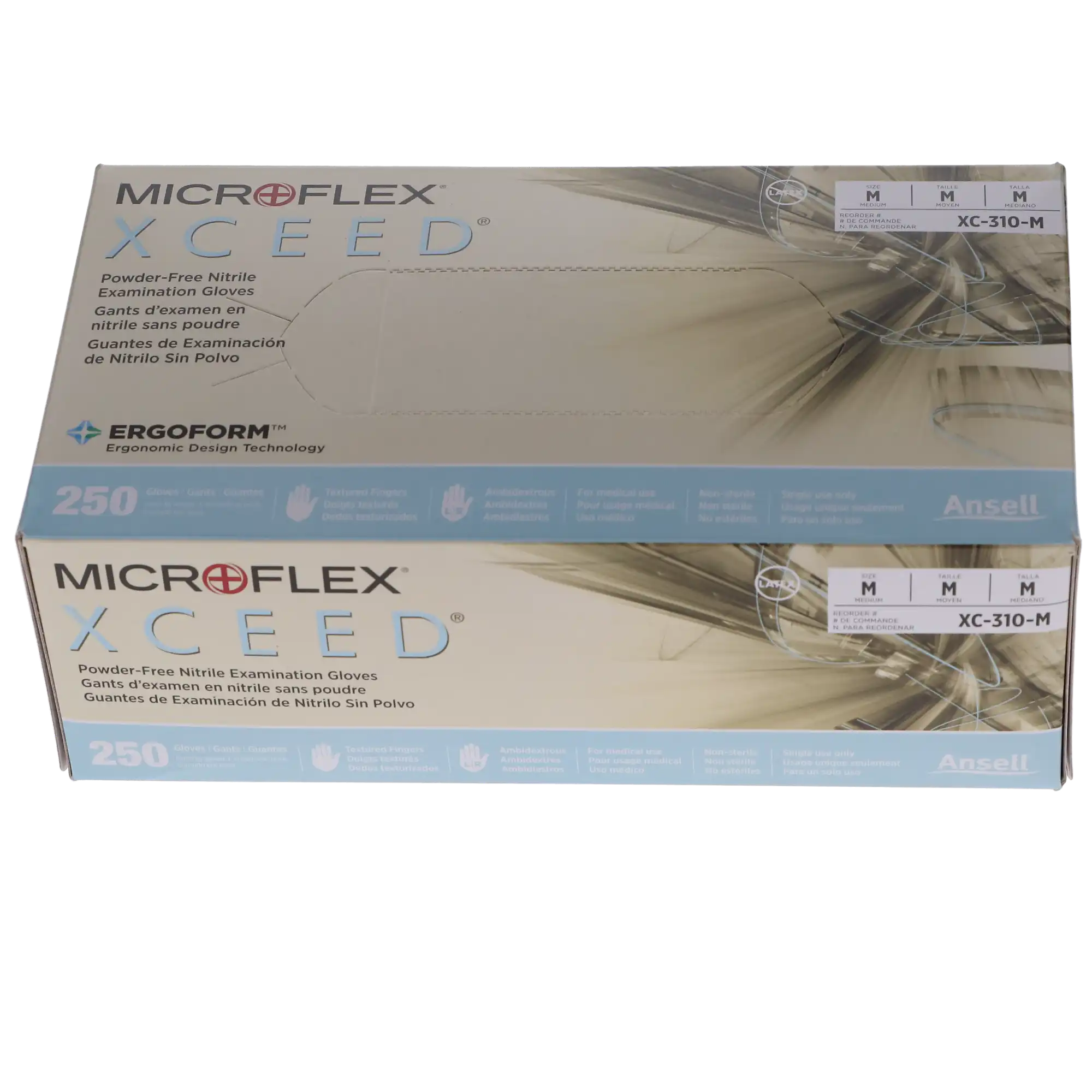 XCEED Nitrile Examination Gloves, Powder Free, Latex Free, Blue, Medium, 250/Box, XC-310-M thumbnail 7
