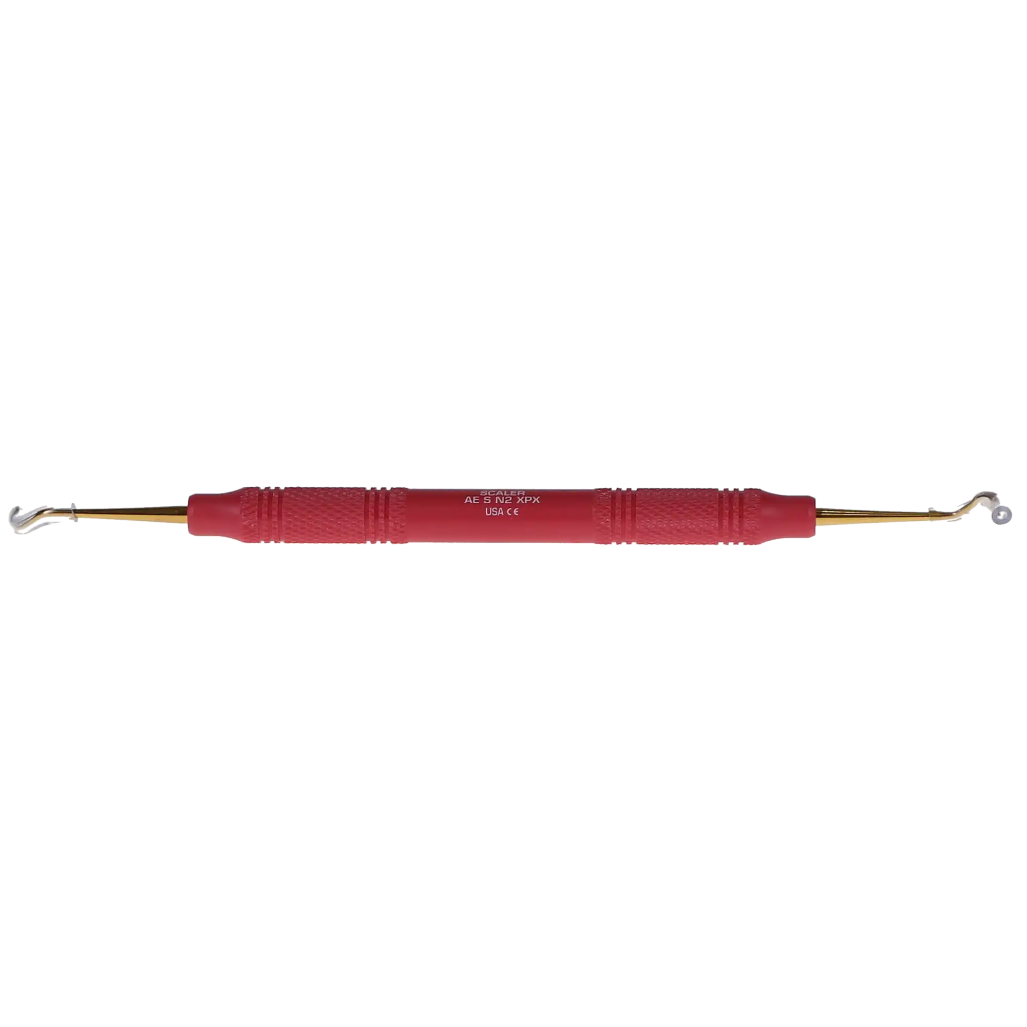 American Eagle XP Sickle Scaler, Nevi 2 (N2), Double-Ended, EagleLite Resin Handle, Posterior, 3/8" Tip, Red, 1/Pk, AESN2XPX thumbnail 2