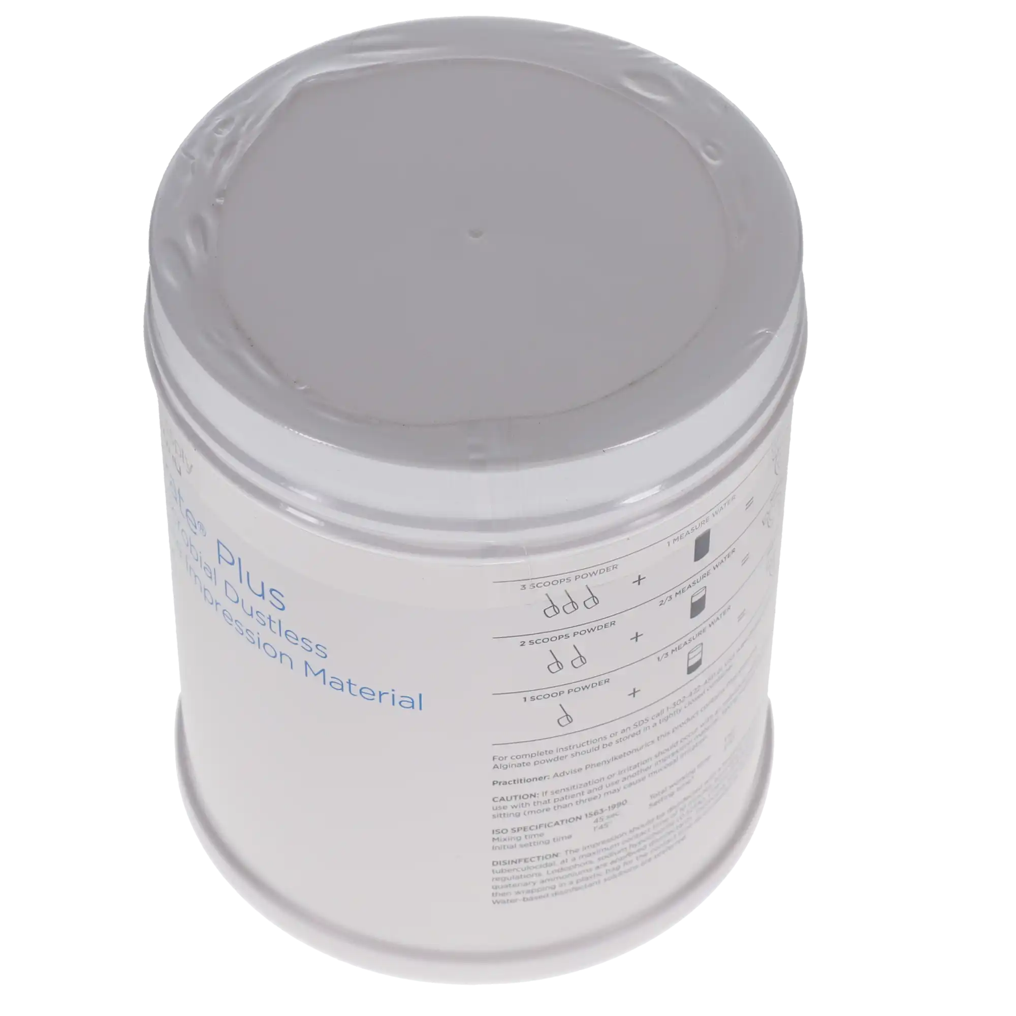 Jeltrate Plus Antimicrobial Dustless Alginate Impression Material, Fast Set, Pink, 1 lb Canister, 454g, 605602 thumbnail 4
