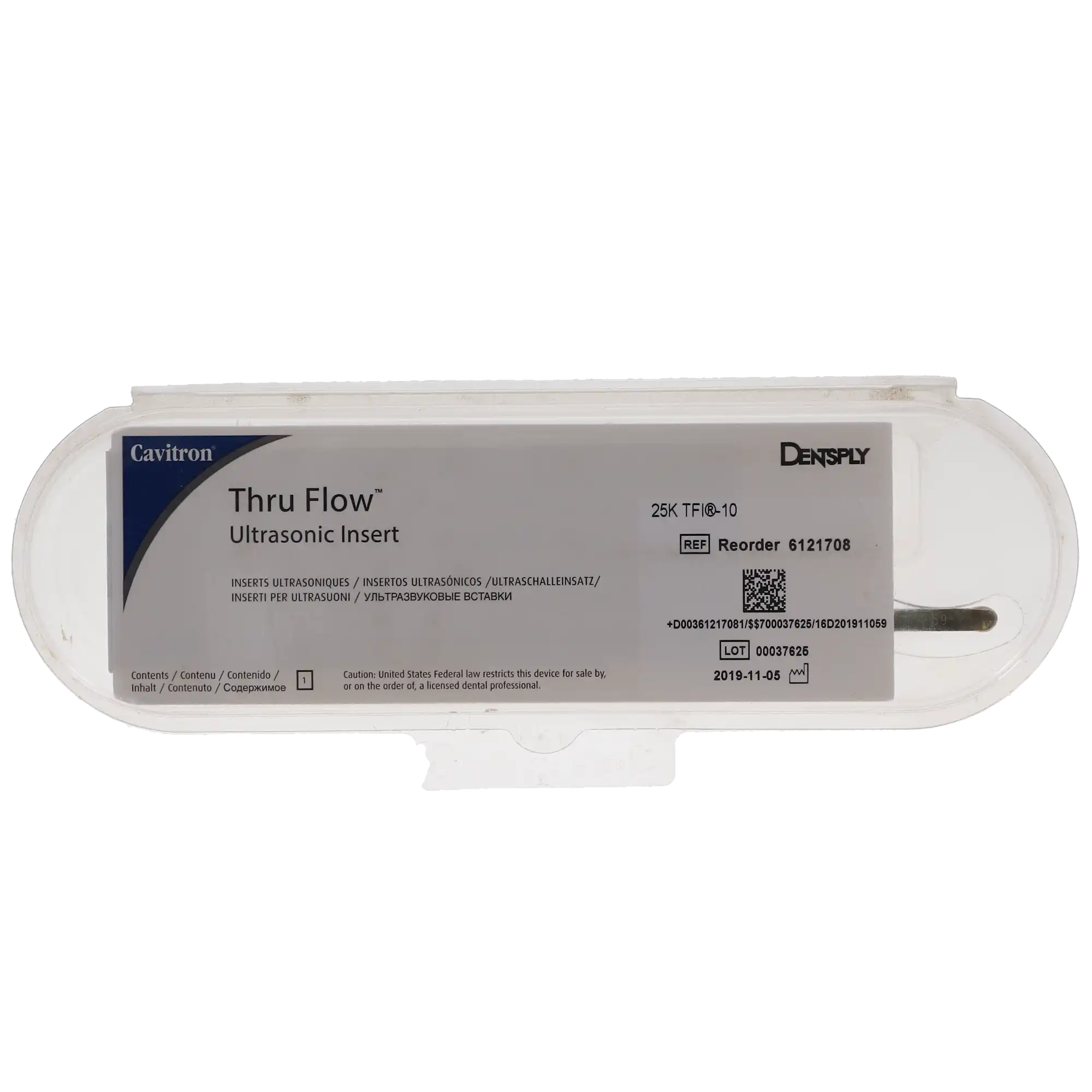 Cavitron Thru-Flow Ultrasonic Insert TFI-10, Straight, 25K, Gray Grip, 1/Pk, 6121708 thumbnail 6