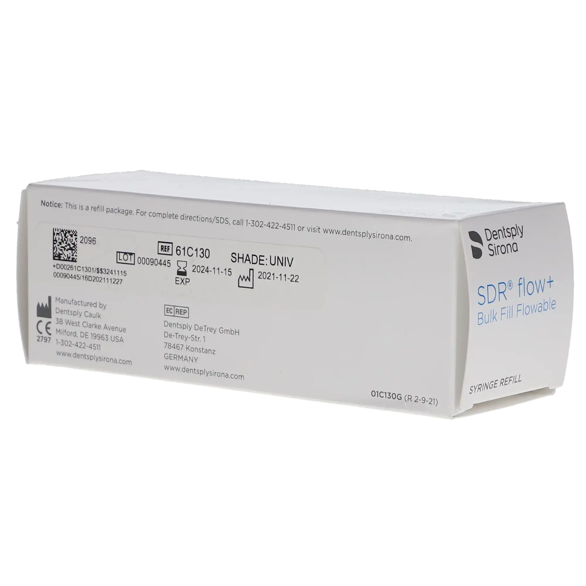 SureFil SDR Flow+ Bulk Fill Flowable Composite Syringe Refill, Universal Shade, 1 g Syringe, 2 Syringes + 15 Tips, 61C130 thumbnail 12