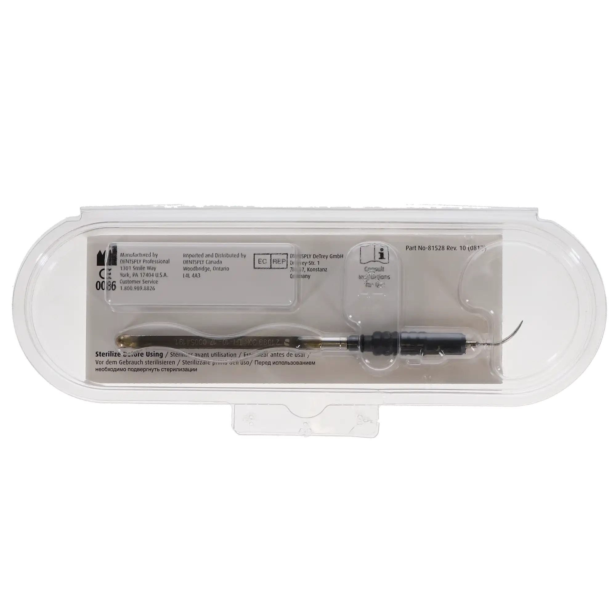Dentsply Sirona Cavitron Thru Flow Ultrasonic Insert, TFI-10, Straight, 30K, Black Grip, 1/Pk, 6374106 thumbnail 6