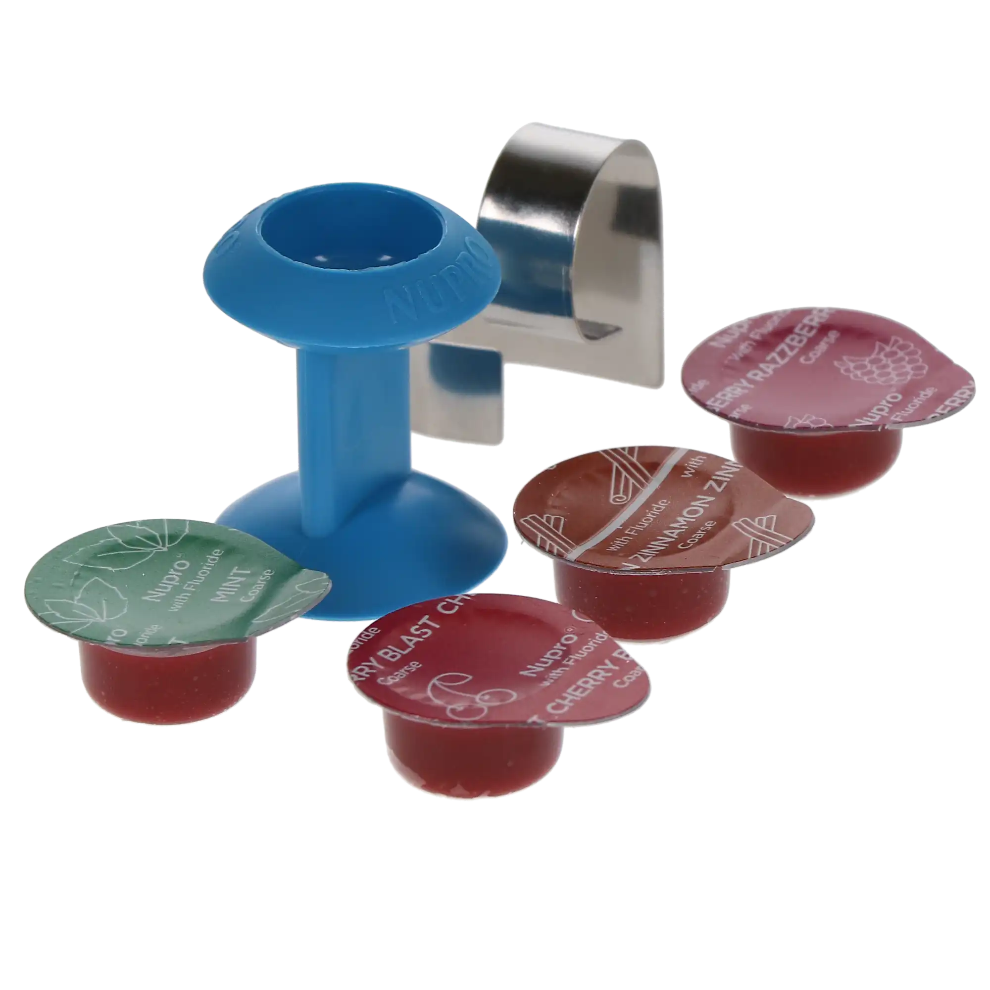 NUPRO® Prophy Paste, Coarse Grit, Adult Variety Pack with Fluoride, 200 Single-Dose Cups (50 each Cherry, Mint, Razzberry, Zinnamon), 638028 thumbnail 9