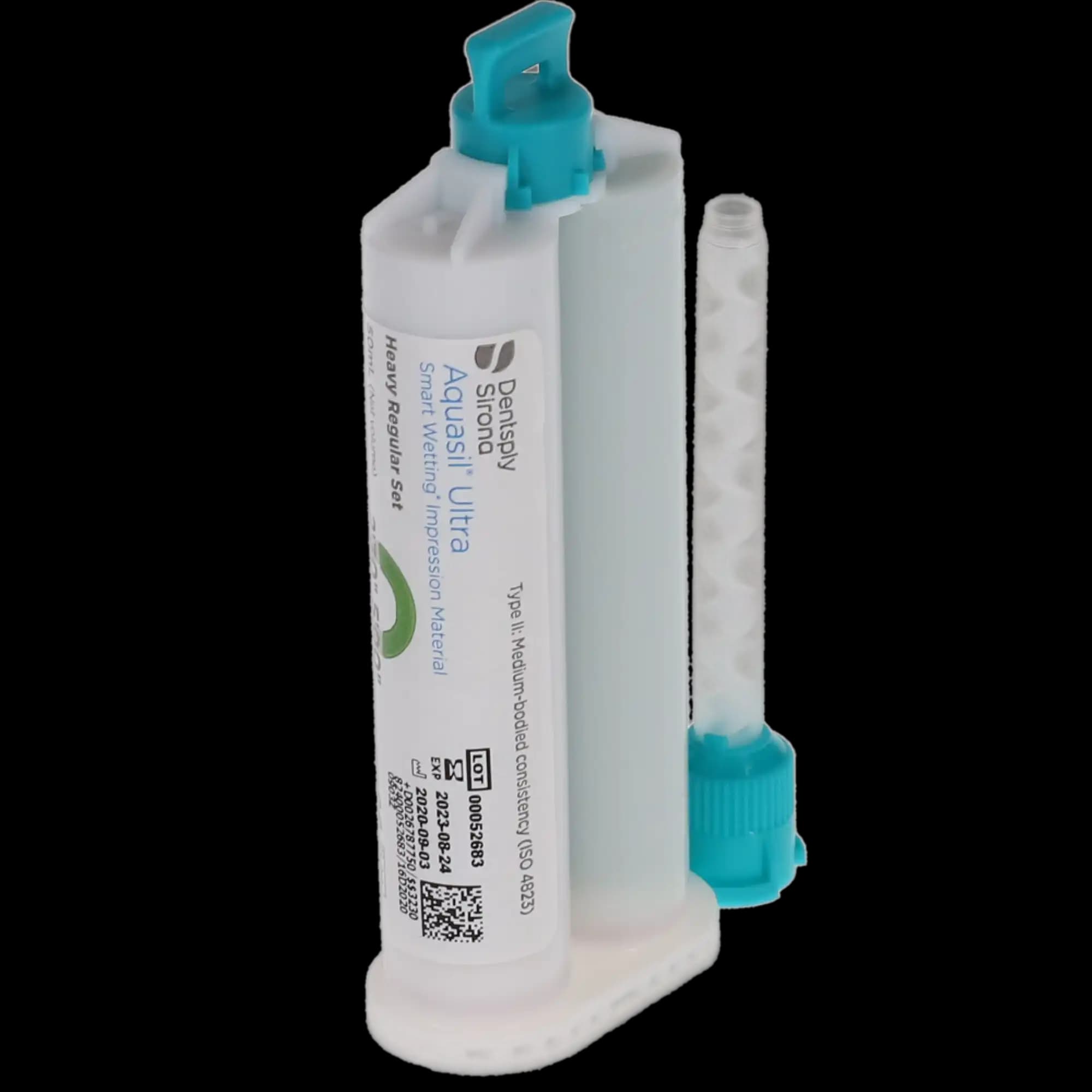Aquasil Ultra Smart Wetting Impression Material, Heavy Body, Regular Set, 50 ml Cartridges, Light Green/Mint, 4/Pk, 678775 thumbnail 2