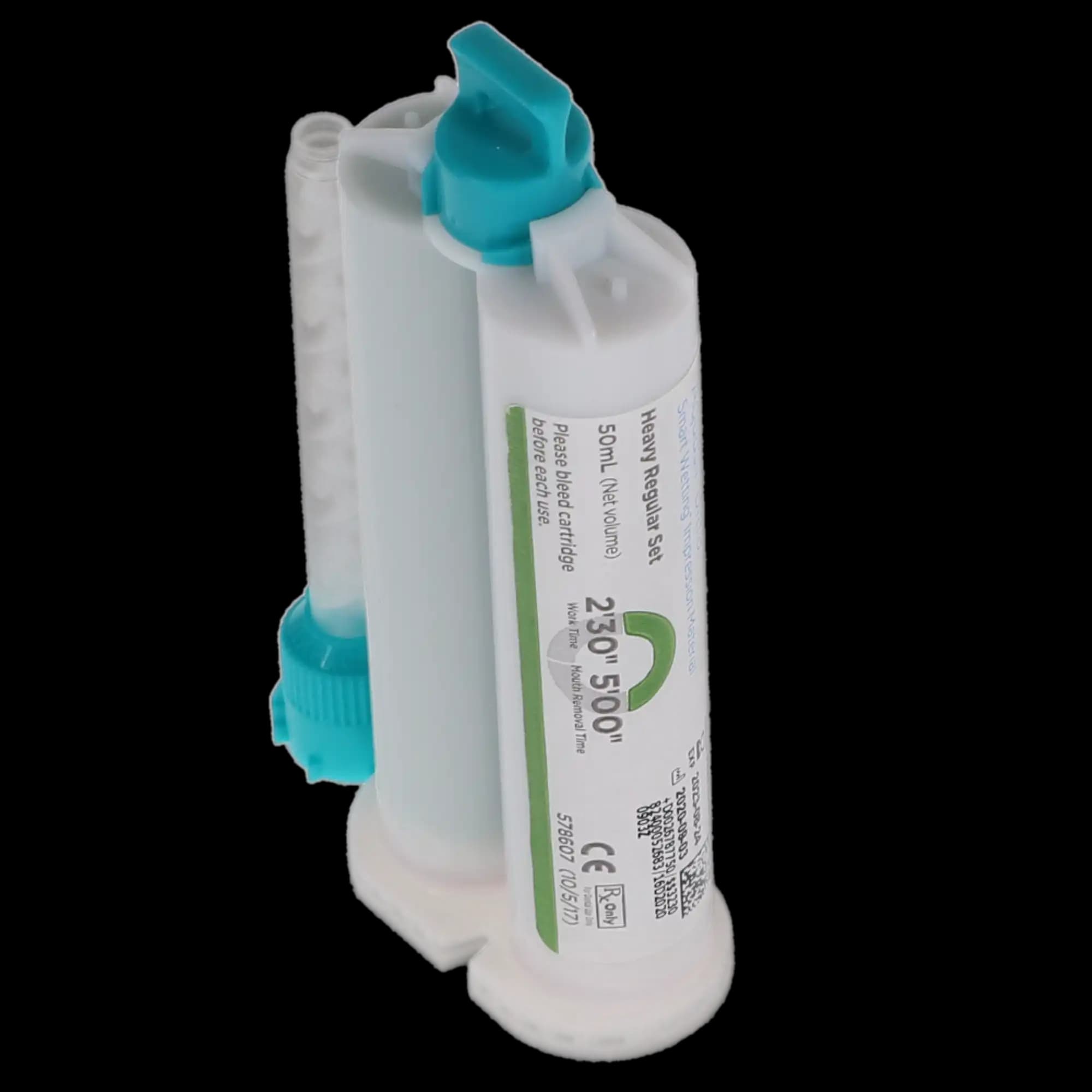 Aquasil Ultra Smart Wetting Impression Material, Heavy Body, Regular Set, 50 ml Cartridges, Light Green/Mint, 4/Pk, 678775 thumbnail 4