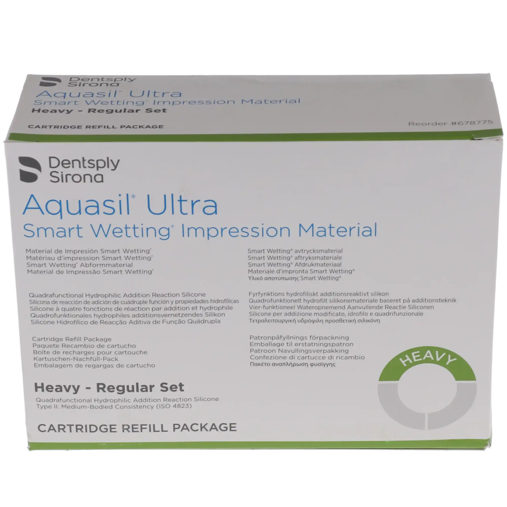 Aquasil Ultra Smart Wetting Impression Material, Heavy Body, Regular Set, 50 ml Cartridges, Light Green/Mint, 4/Pk, 678775 thumbnail 5