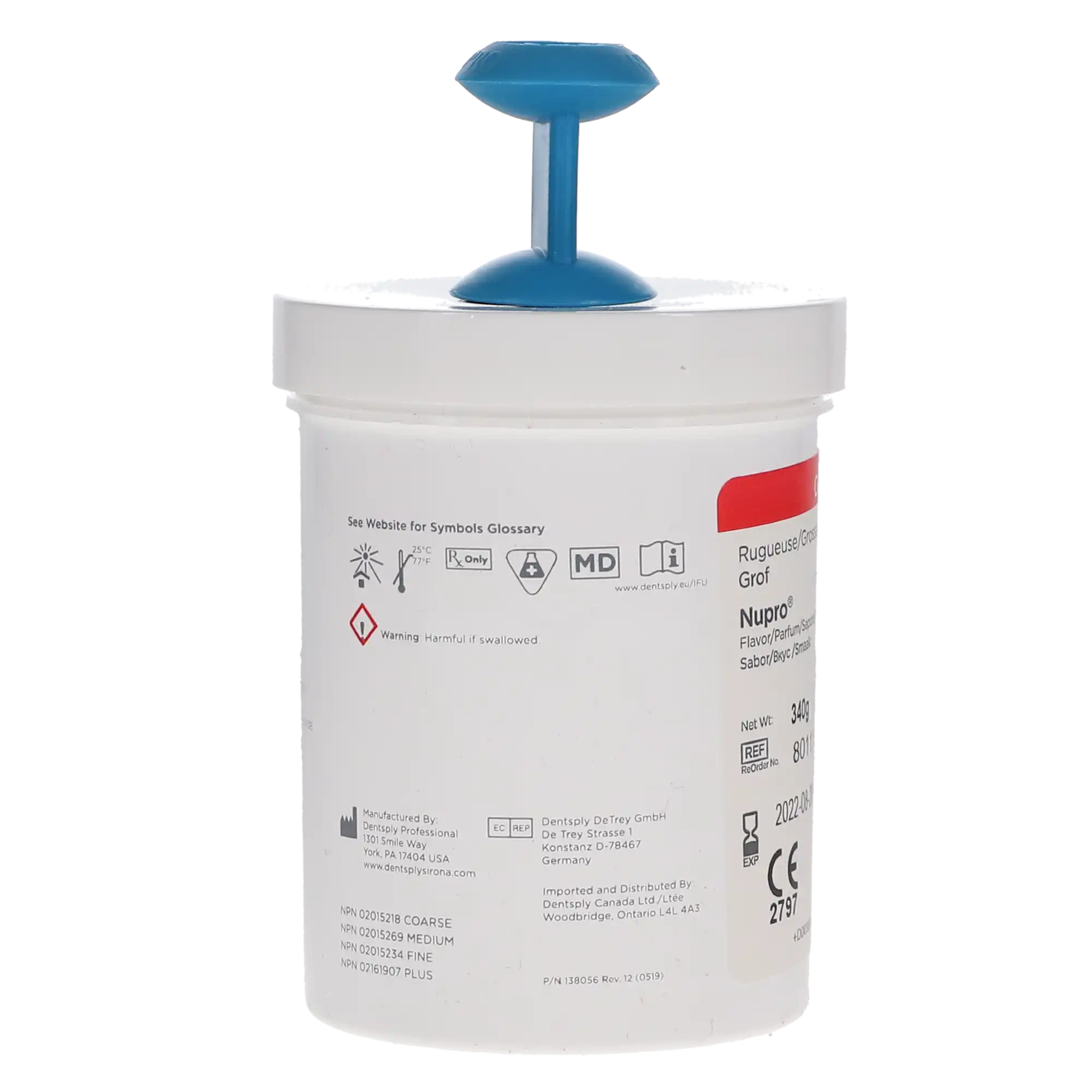 NUPRO Prophy Paste, Coarse Grit, Orange, with Fluoride, 12 oz Jar, 801111 thumbnail 2