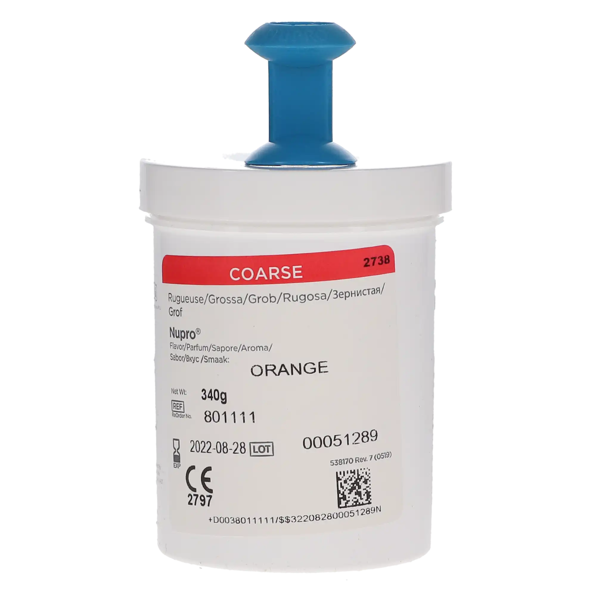 NUPRO Prophy Paste, Coarse Grit, Orange, with Fluoride, 12 oz Jar, 801111 thumbnail 6