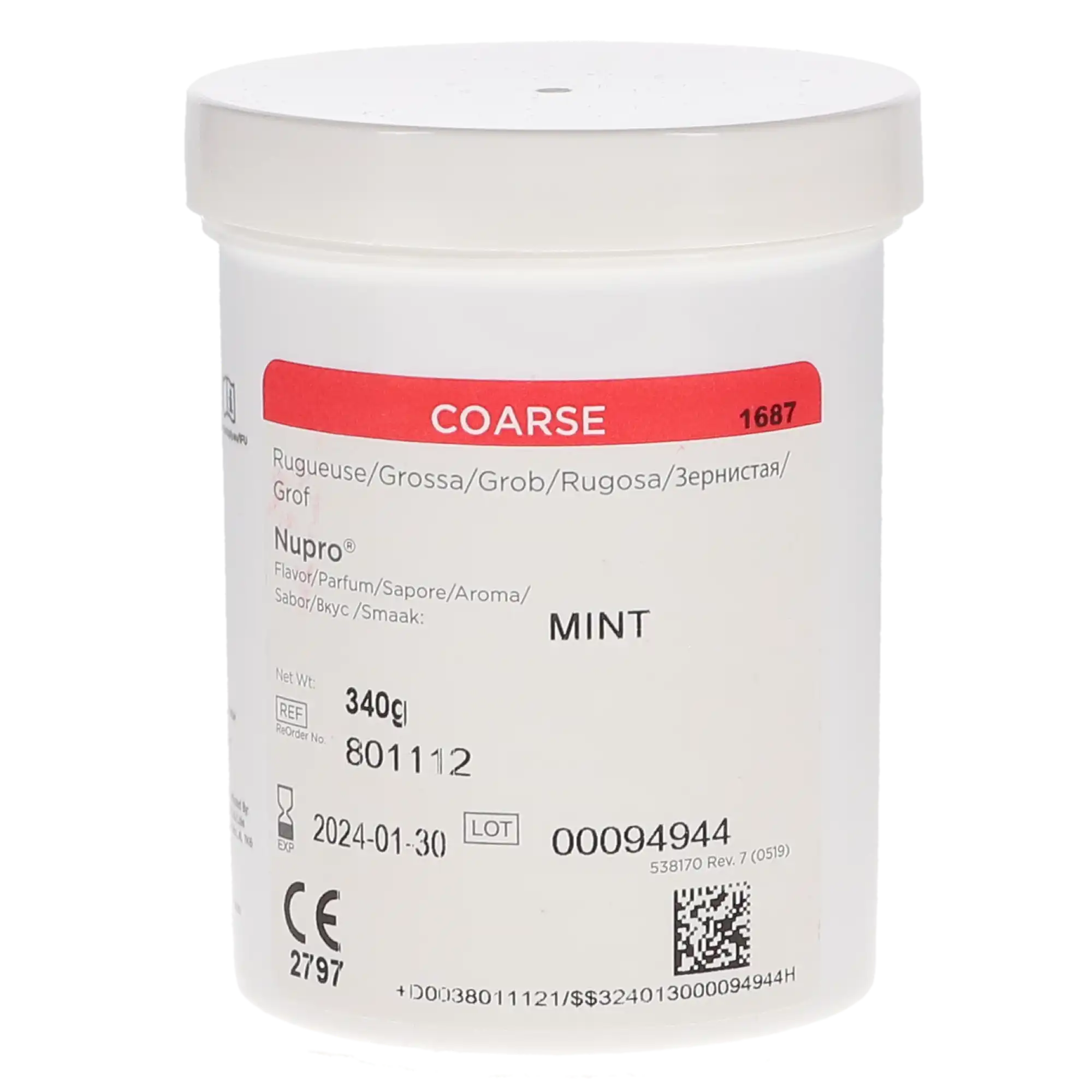 NUPRO® Prophy Paste with Fluoride, Coarse Grit, Mint, 12 oz Jar, 801112 thumbnail 10