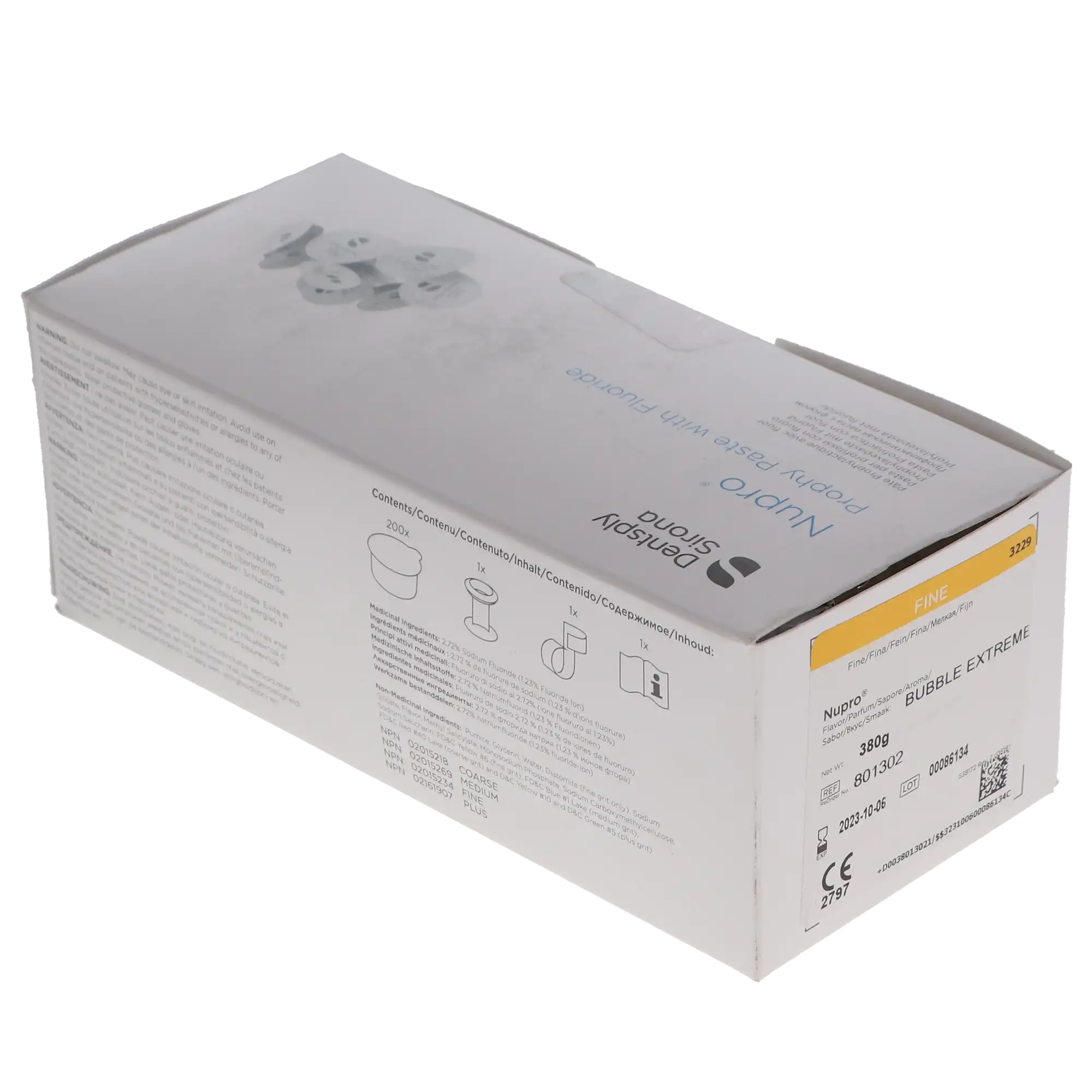NUPRO Prophy Paste, Fine Grit, BubbleExtreme Flavor, with Fluoride, Unit Dose Cups, 200/Box, 801302 thumbnail 8