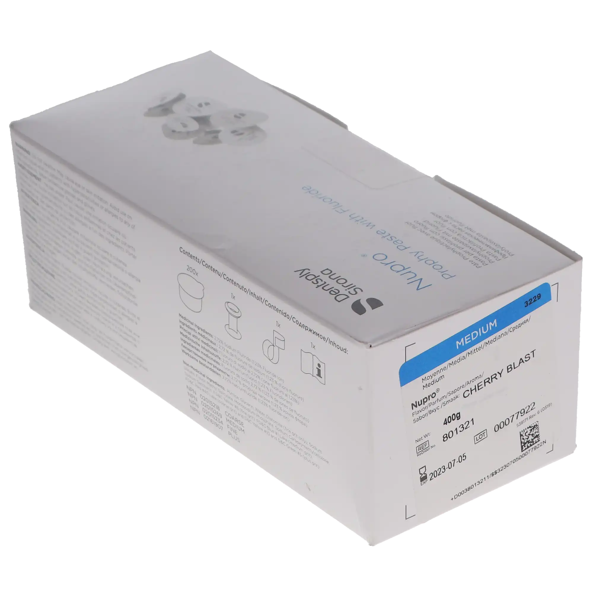 NUPRO® Prophy Paste, Medium Grit, Cherry Blast, with Fluoride, Unit Dose Cups, 200/Box, 801321 thumbnail 8