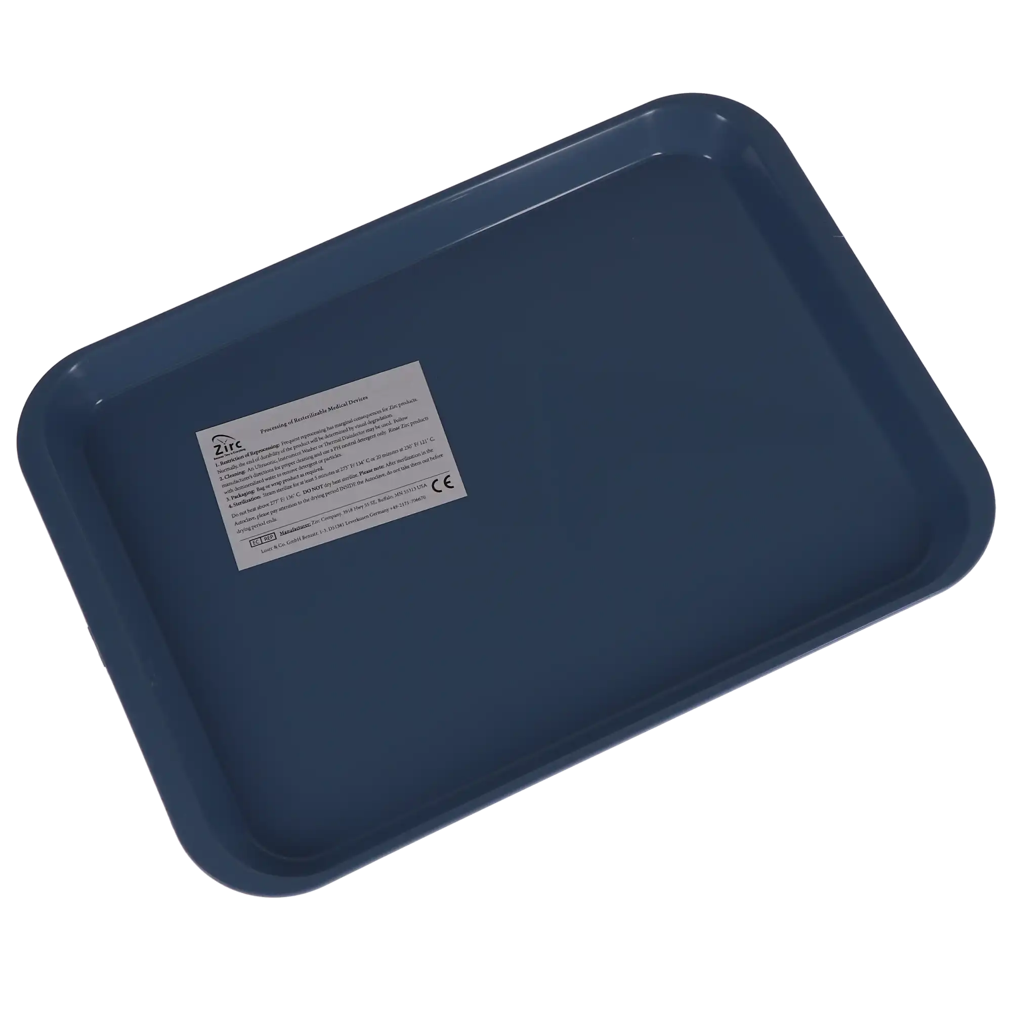 Zirc B-Lok Flat Set-Up Tray, Size B, Blue, 13-3/8" x 9-5/8" x 7/8", 20Z401B thumbnail 4