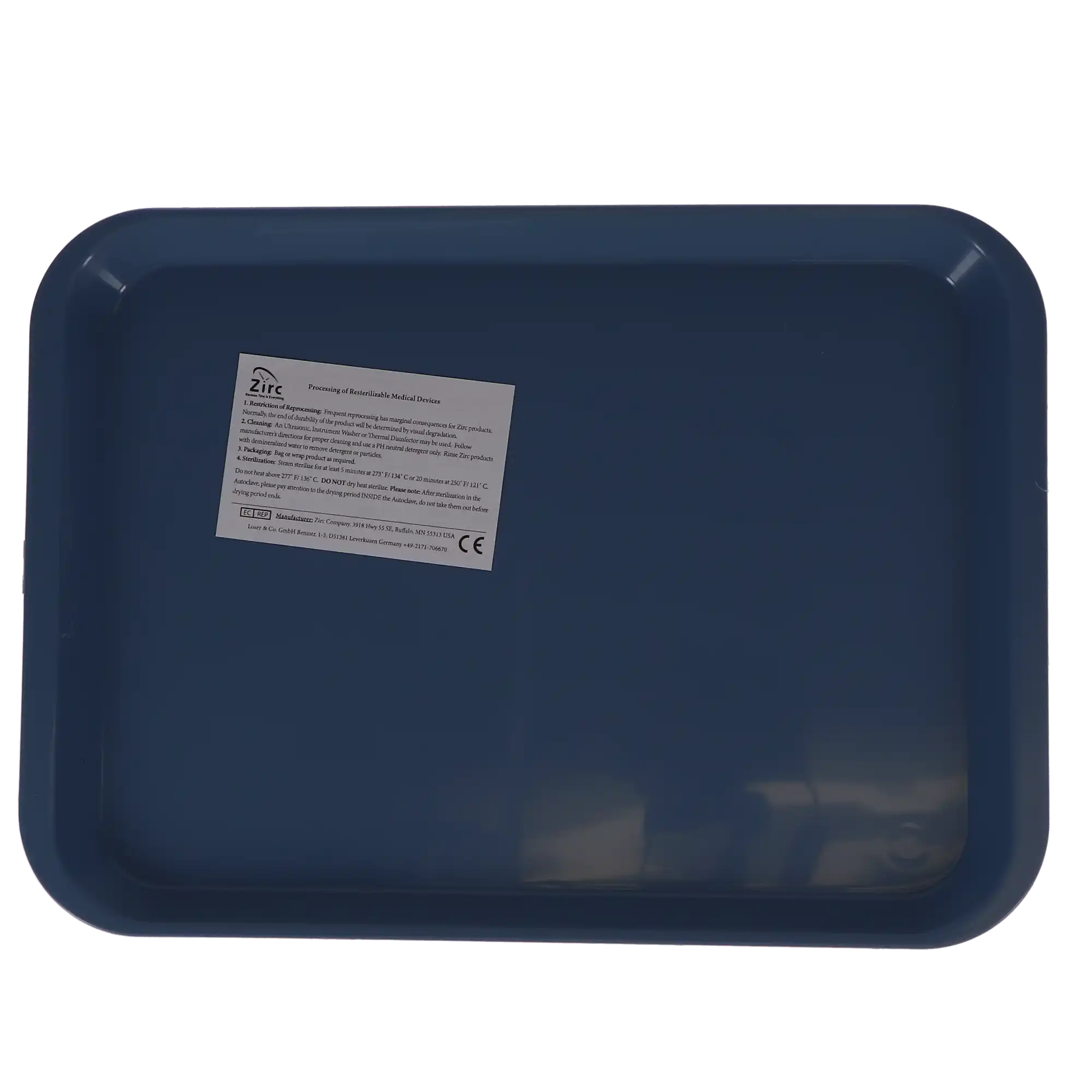 Zirc B-Lok Flat Set-Up Tray, Size B, Blue, 13-3/8" x 9-5/8" x 7/8", 20Z401B thumbnail 6