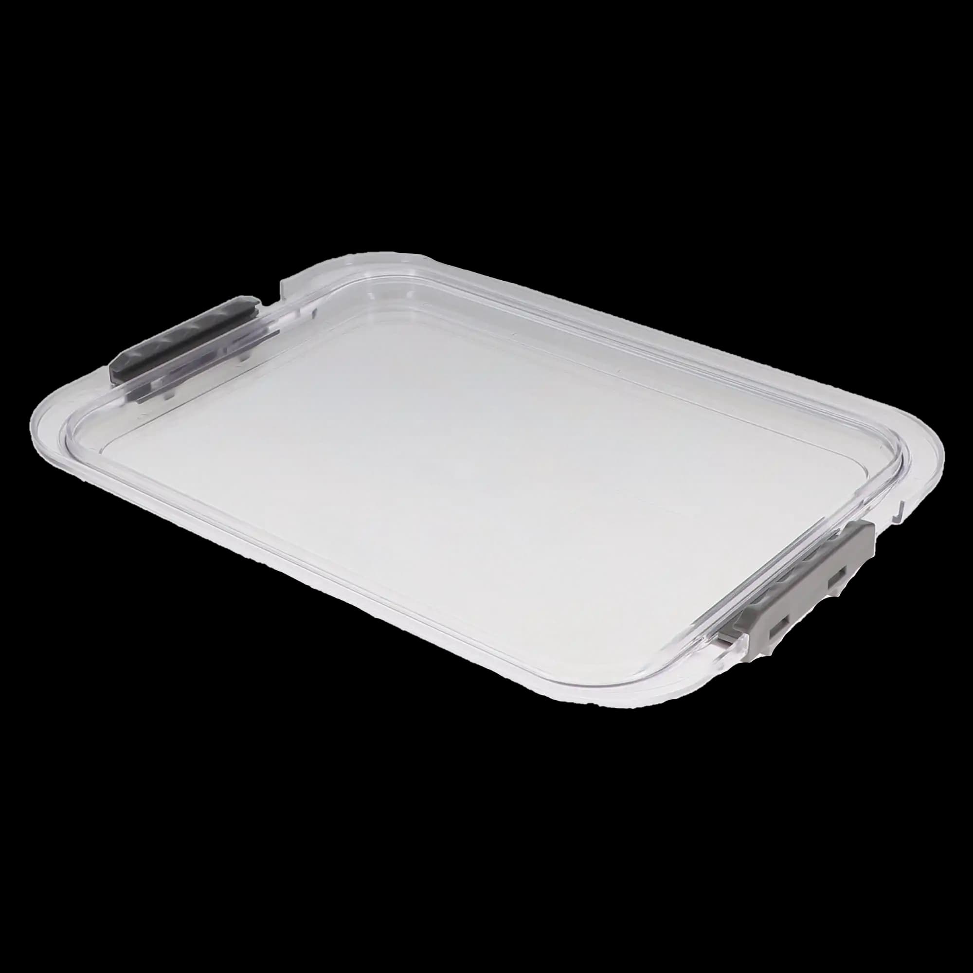 Zirc Safe-Lok B-Size Locking Tray Cover, Clear, 13-7/8" x 9-7/8" x 3/4", 1/Pk, 20Z445 thumbnail 2