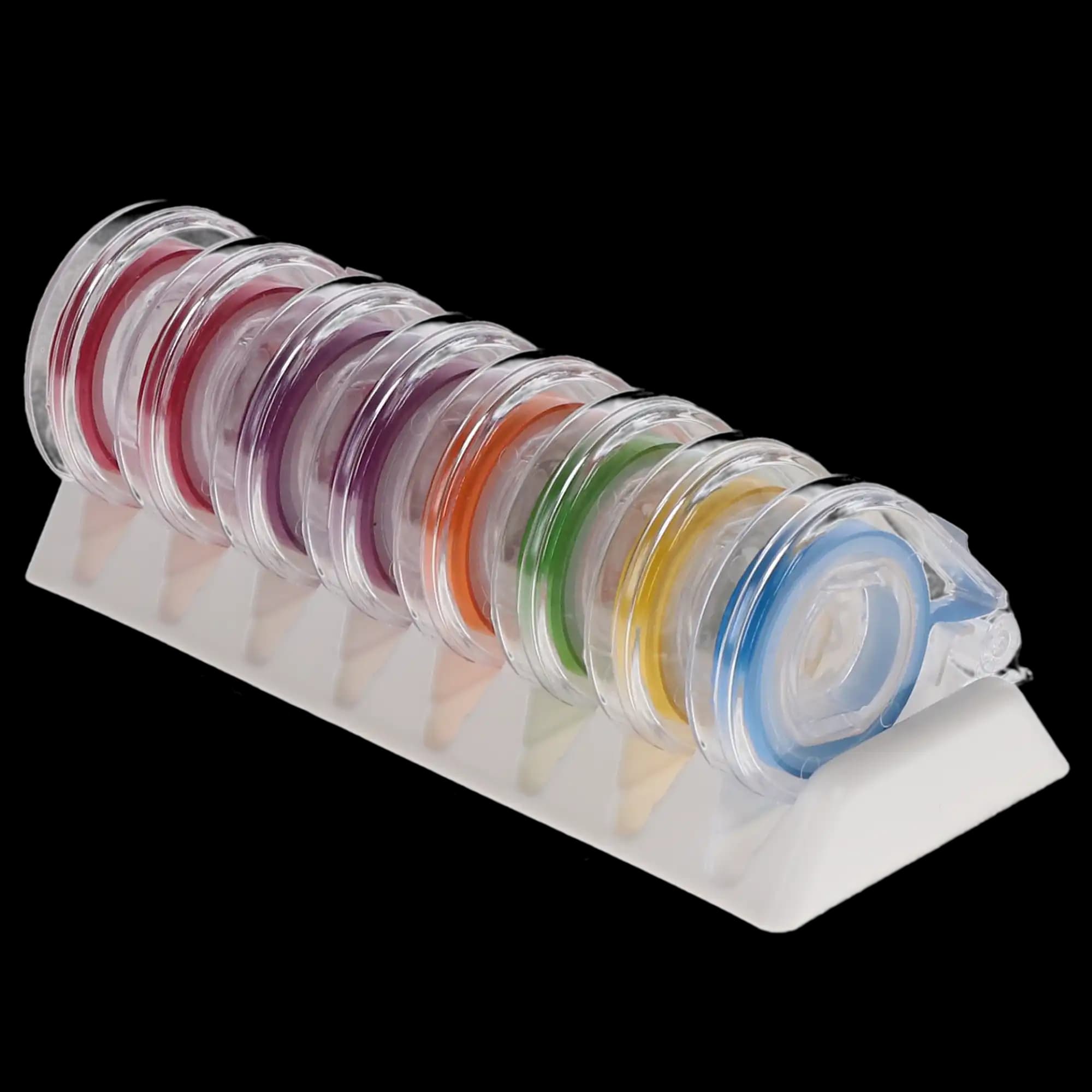 Zirc E-Z ID Tape System, Vibrant Assorted Colors, 8 Rolls of 3 ft x 1/4 in, Autoclavable, 70Z310 thumbnail 3