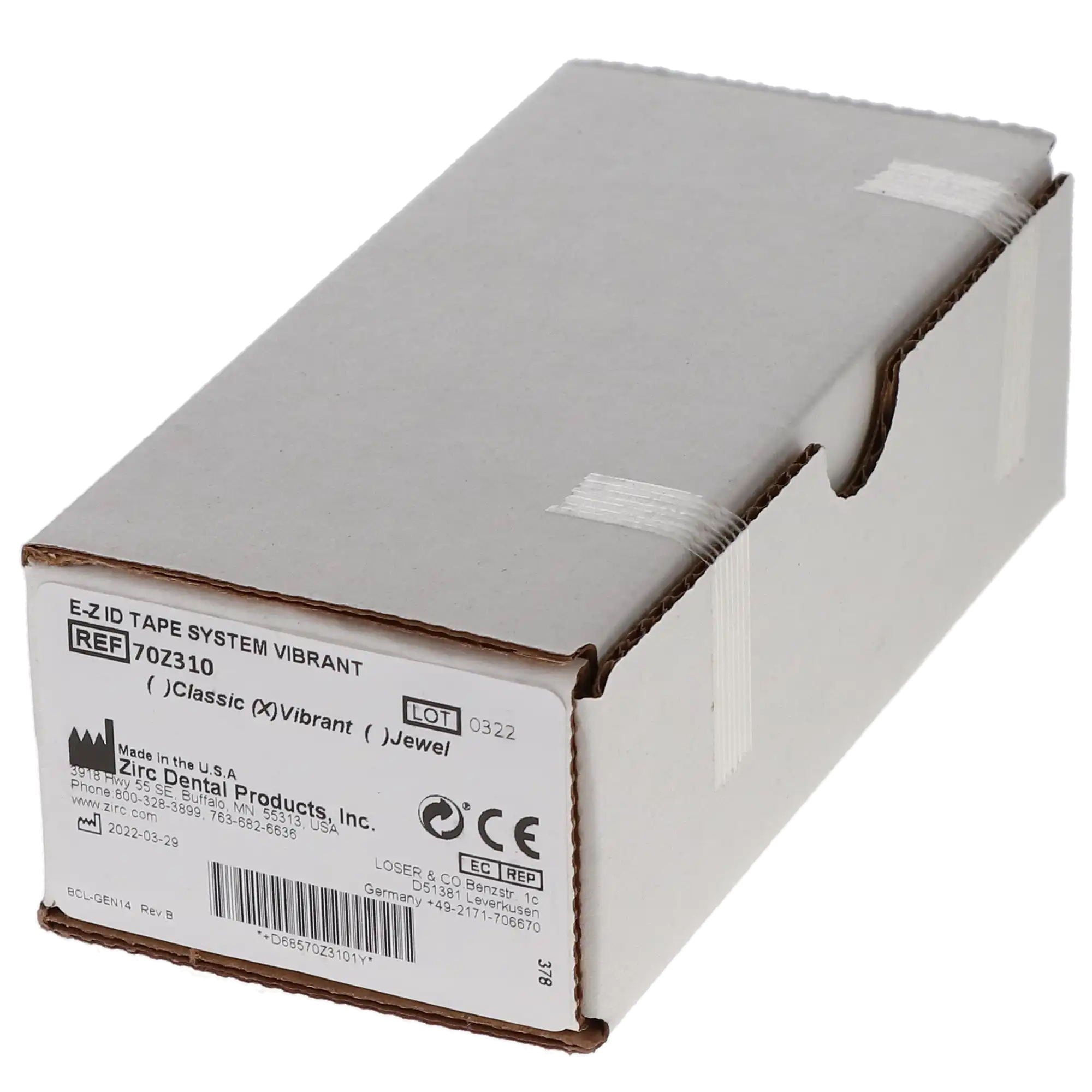 Zirc E-Z ID Tape System, Vibrant Assorted Colors, 8 Rolls of 3 ft x 1/4 in, Autoclavable, 70Z310 thumbnail 4
