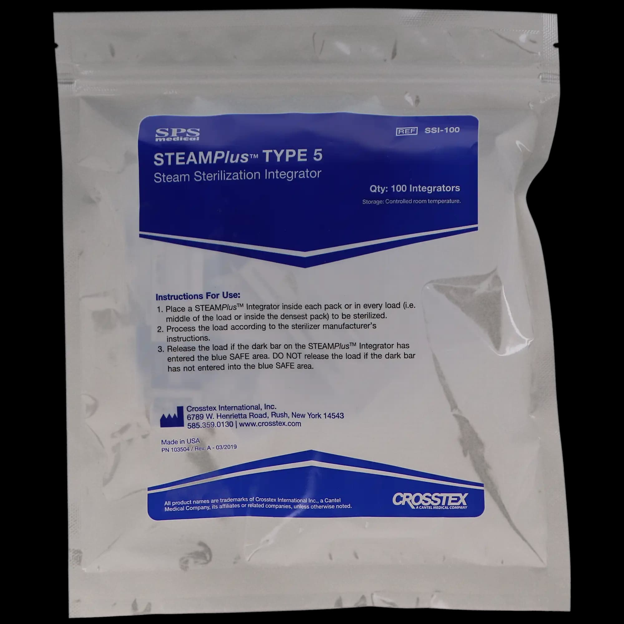 STEAMPlus Class 5 Steam Sterilization Integrator Strips, 4" x 0.75", 100/Box, SSI-100 thumbnail 6