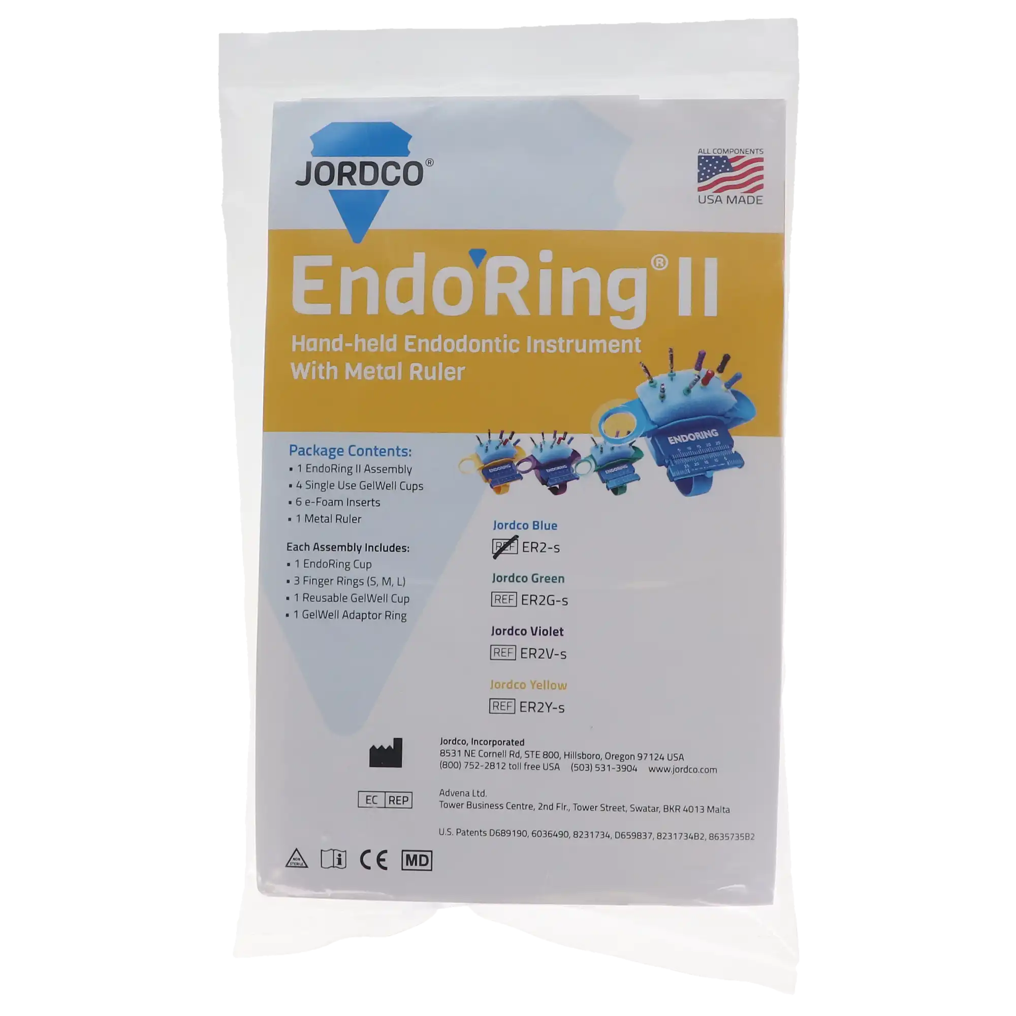 Jordco EndoRing II Hand-Held Endodontic Instrument Organizer with Metal Ruler, Blue, ER2-S thumbnail 10
