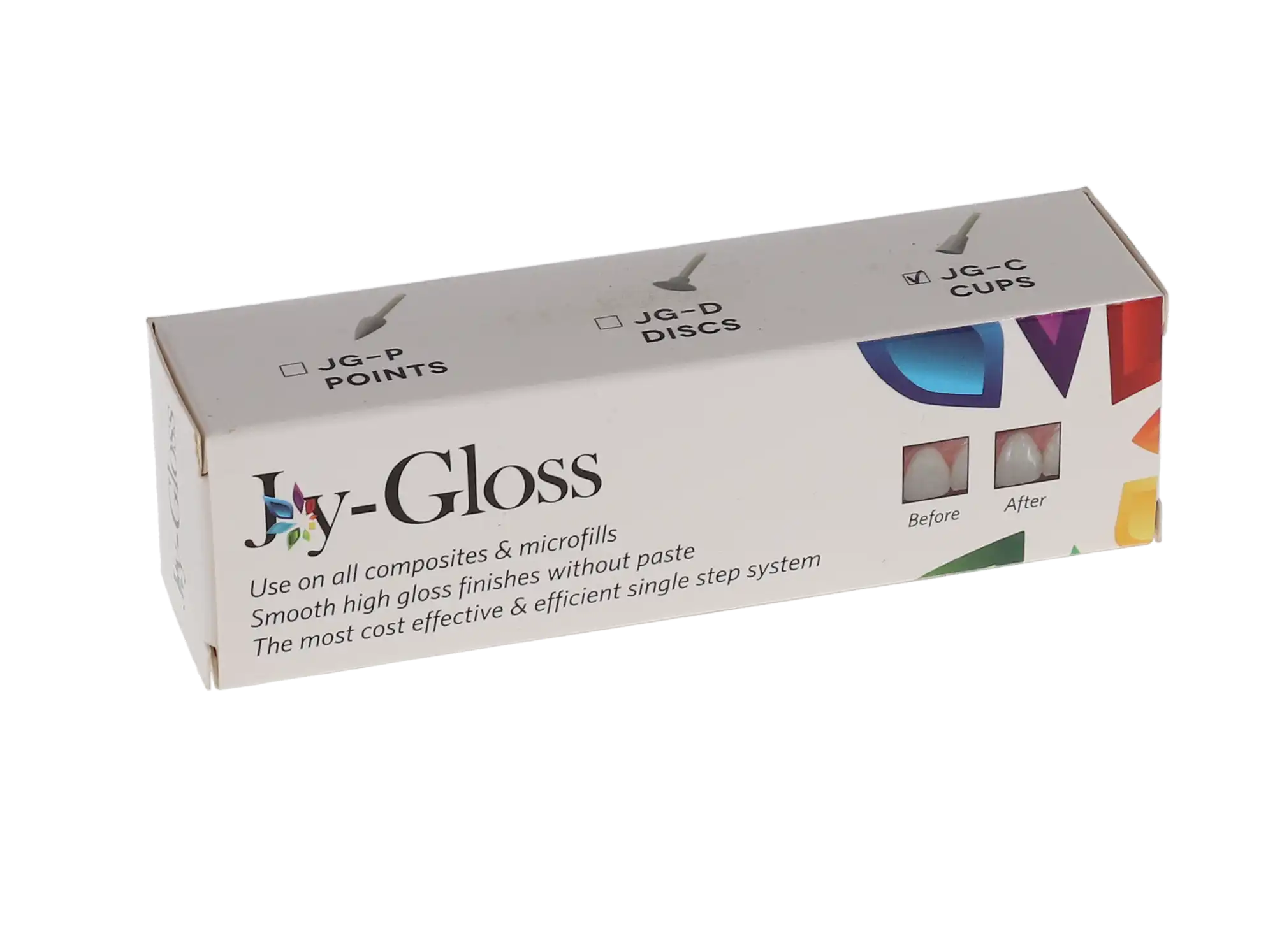 Joy-Gloss One-Step Finishing and Polishing Cups, 30/Pk, JG-C thumbnail 4