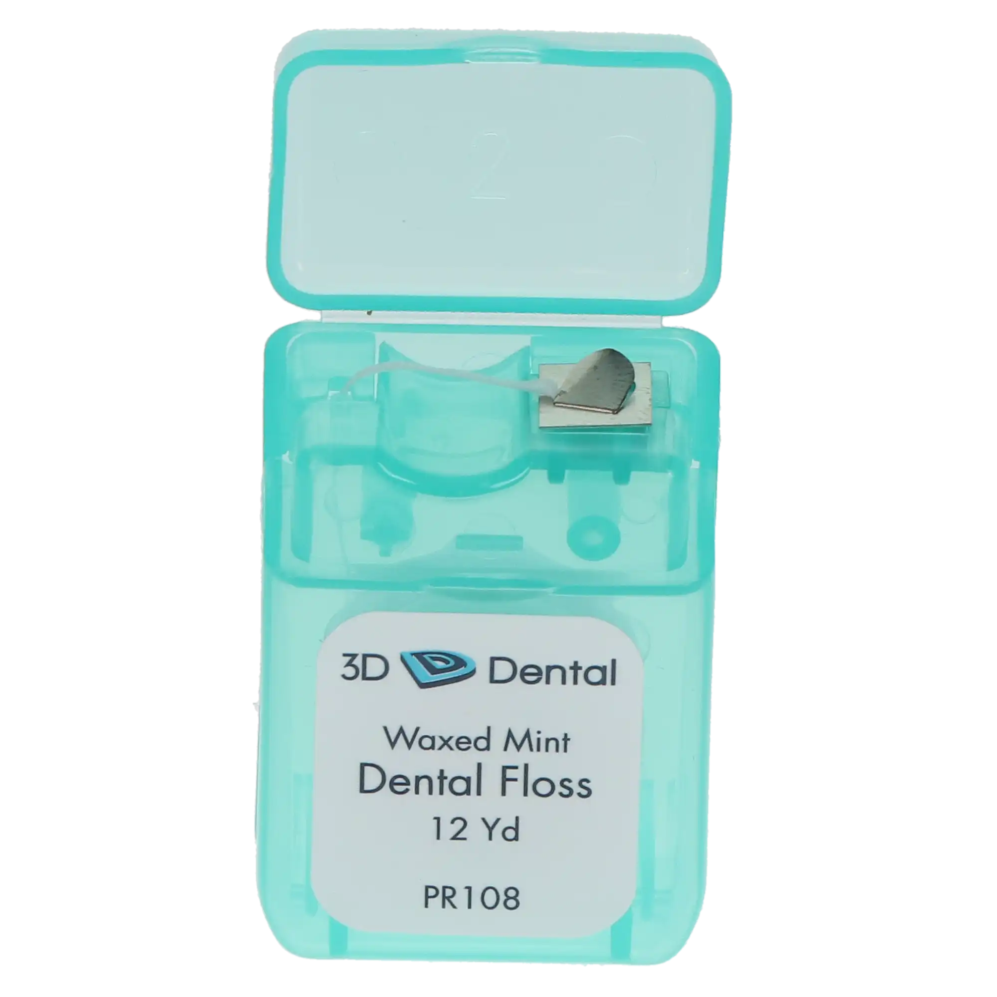Dream Dental Floss, Waxed, Mint, 12 yd/Dispenser, 144/Case, PR108 - Dream Dental Floss Waxed Mint 12yd 144/Cs - Image 1