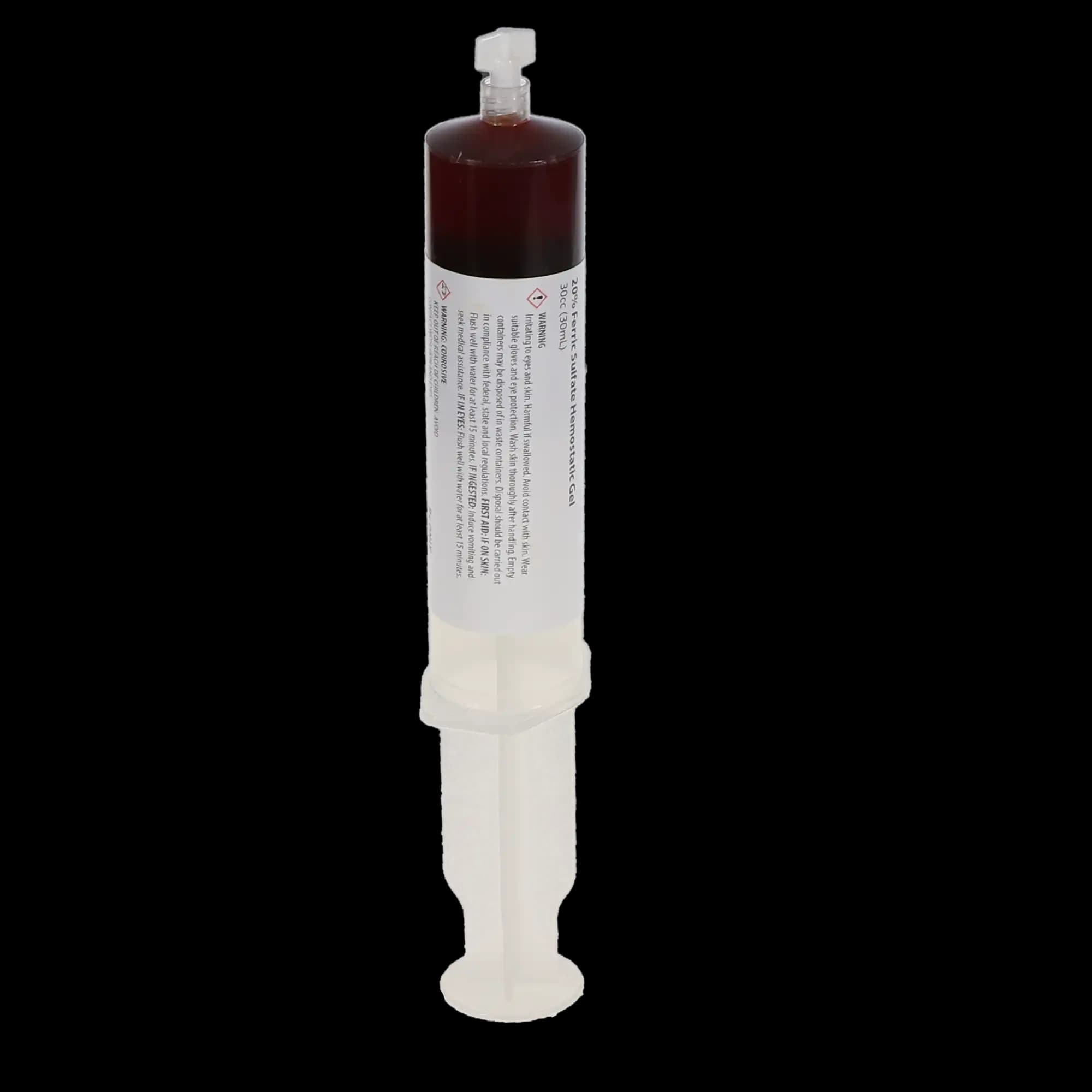 Quick-Stat FS Hemostatic Gel, 20% Ferric Sulfate, Bulk Syringe Refill, 30 mL, with Docking Port, 503555 thumbnail 2