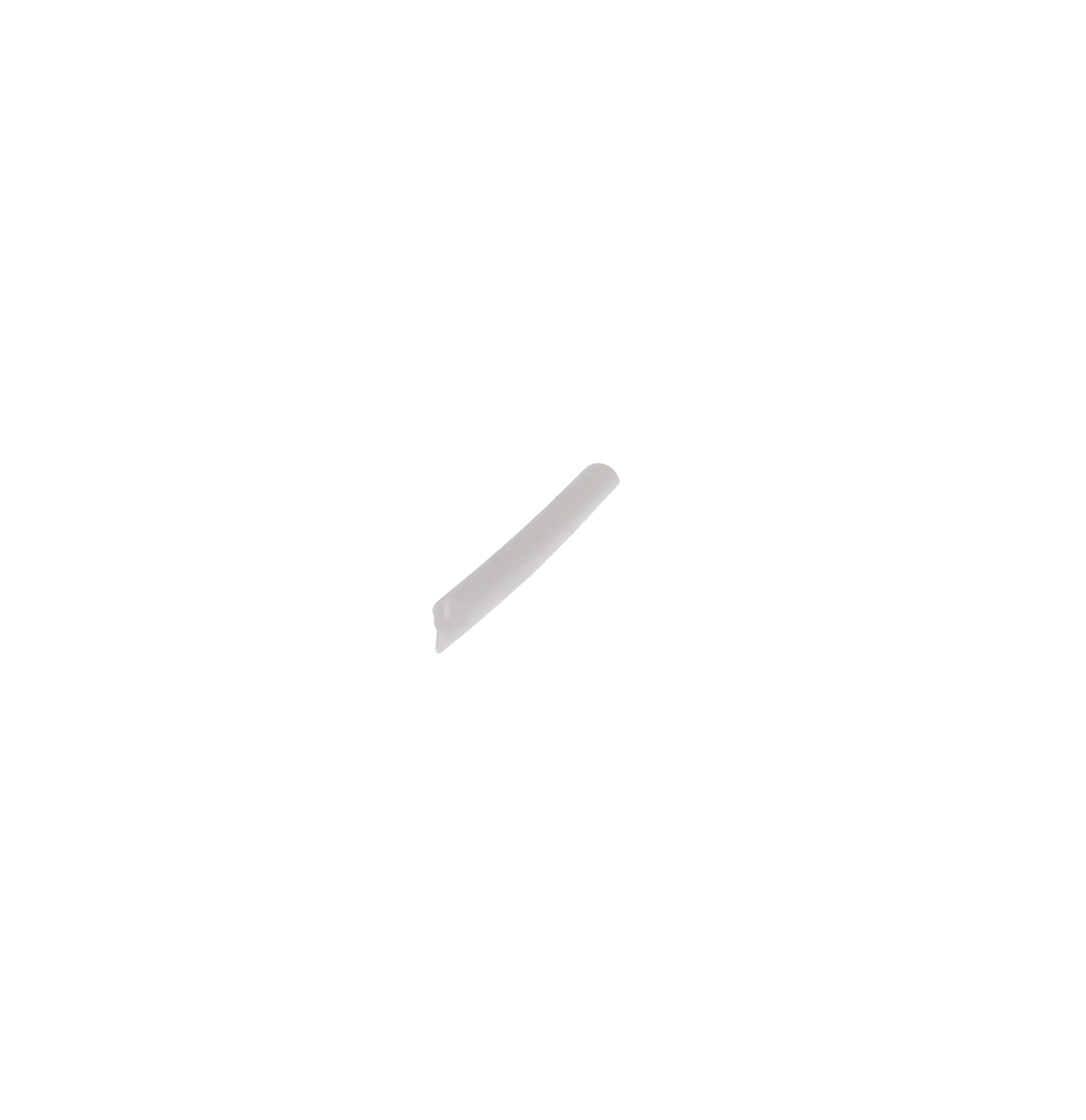 Vent-O-Vac Disposable High Volume Evacuation Tips, One End Vented, Short 3.75", White, 100/Pk, 078210 thumbnail 5