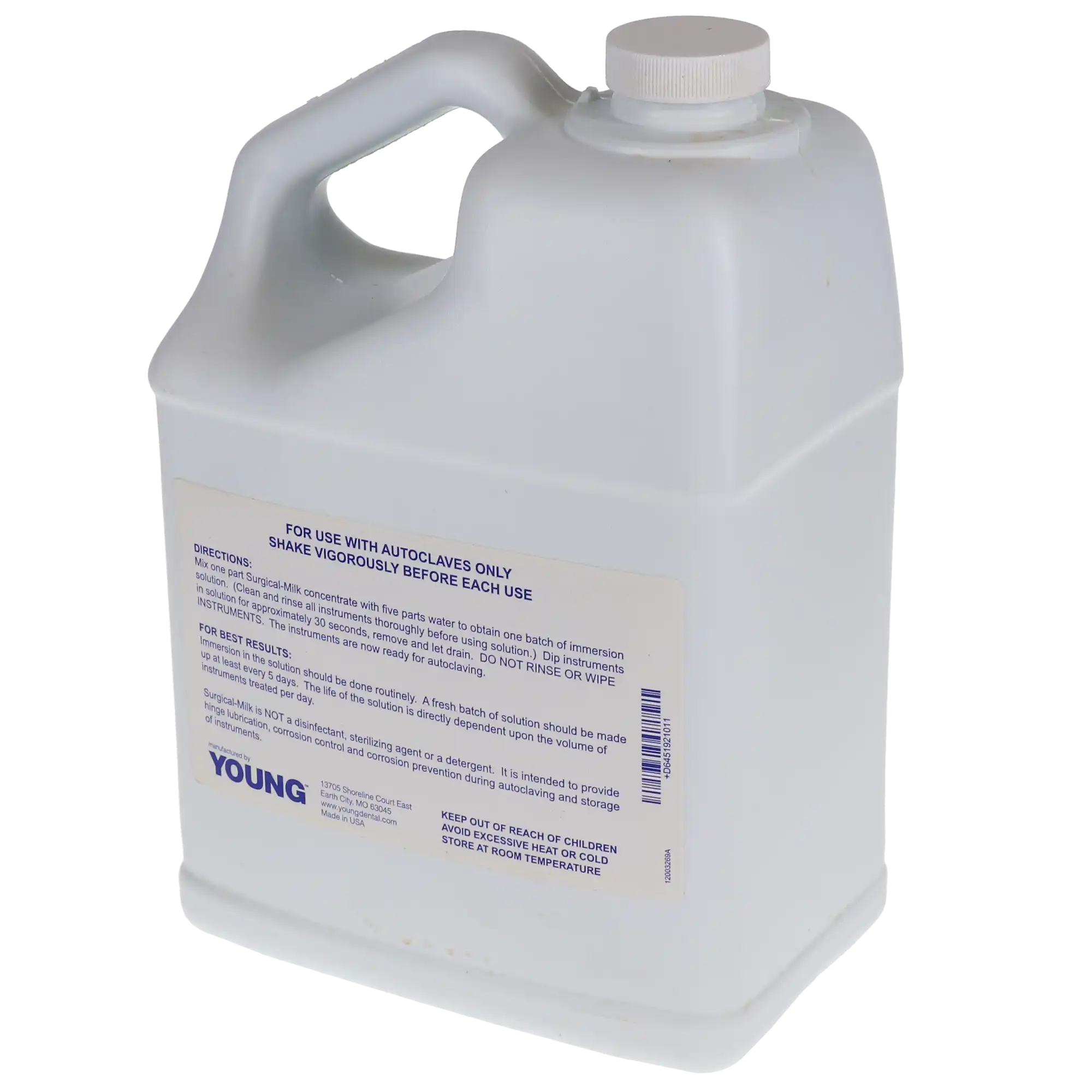 Lorvic Surgical Milk Concentrate Instrument Lubricant & Corrosion Inhibitor, Non-Toxic, Odor-Free, 1 Gallon Bottle, 192101 thumbnail 5