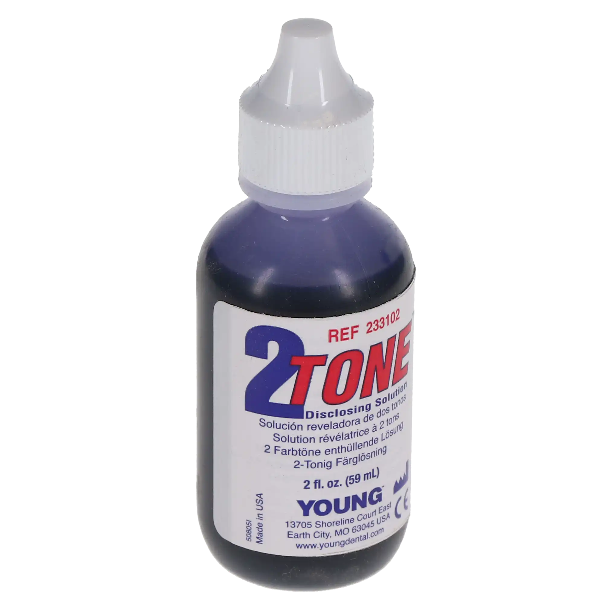 2Tone Disclosing Solution, Liquid, 2 oz Bottle, 1/Pk, 233102 thumbnail 5