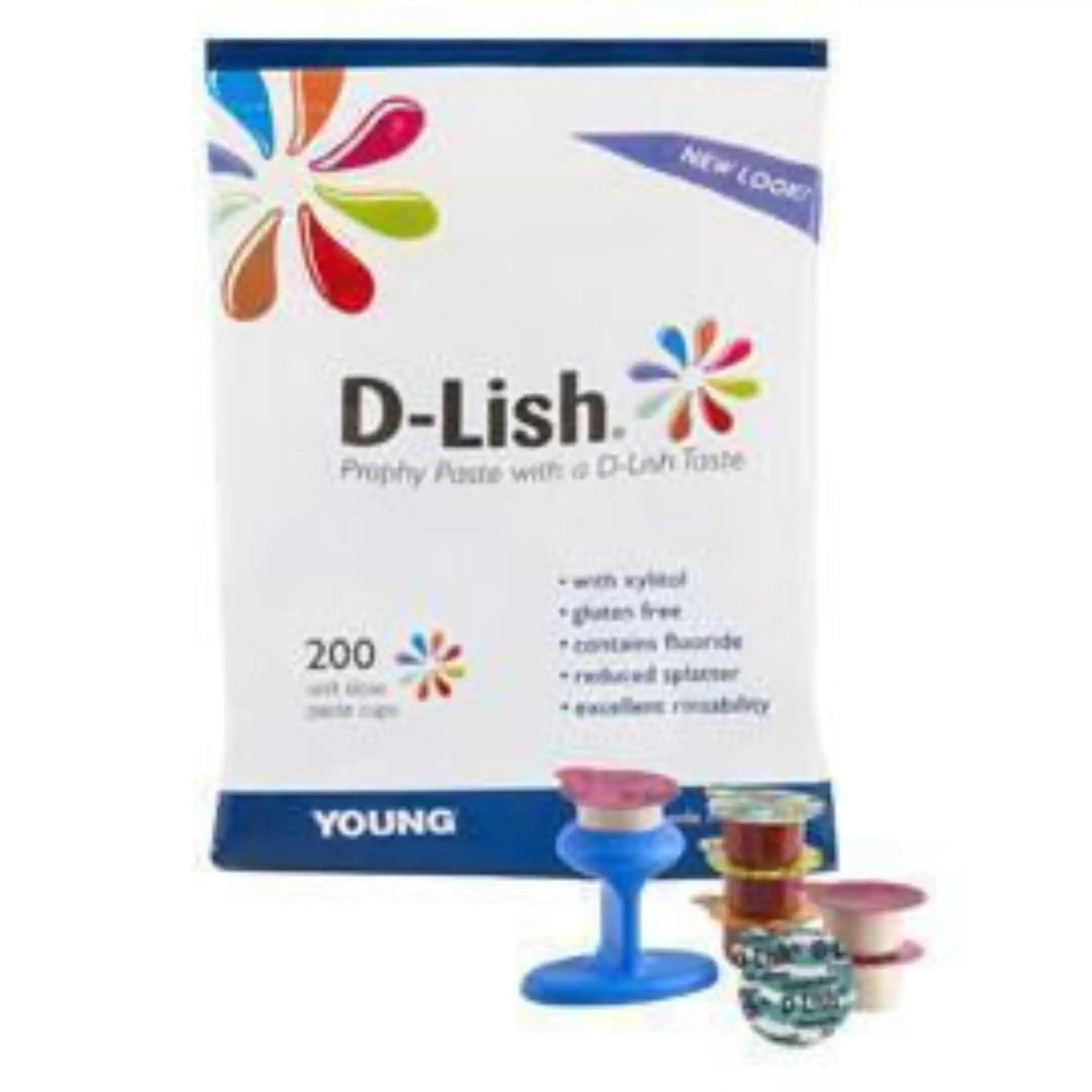 D-Lish Prophy Paste, Fine Grit, Assorted Flavors, 1.23% Fluoride, Gluten Free, 200/Bx, 304220 thumbnail 5