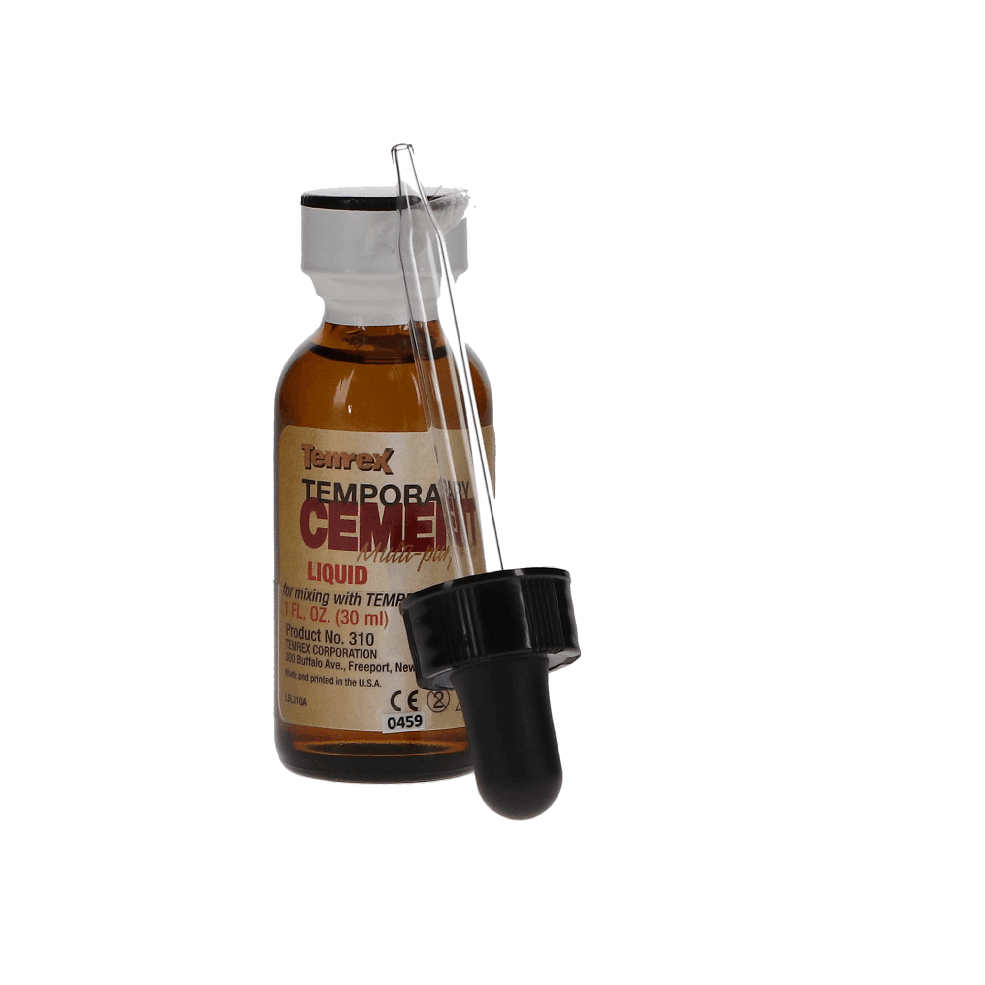 Temrex Zinc Oxide Eugenol Temporary Cement Liquid Refill, 1 oz Bottle, 310 thumbnail 11