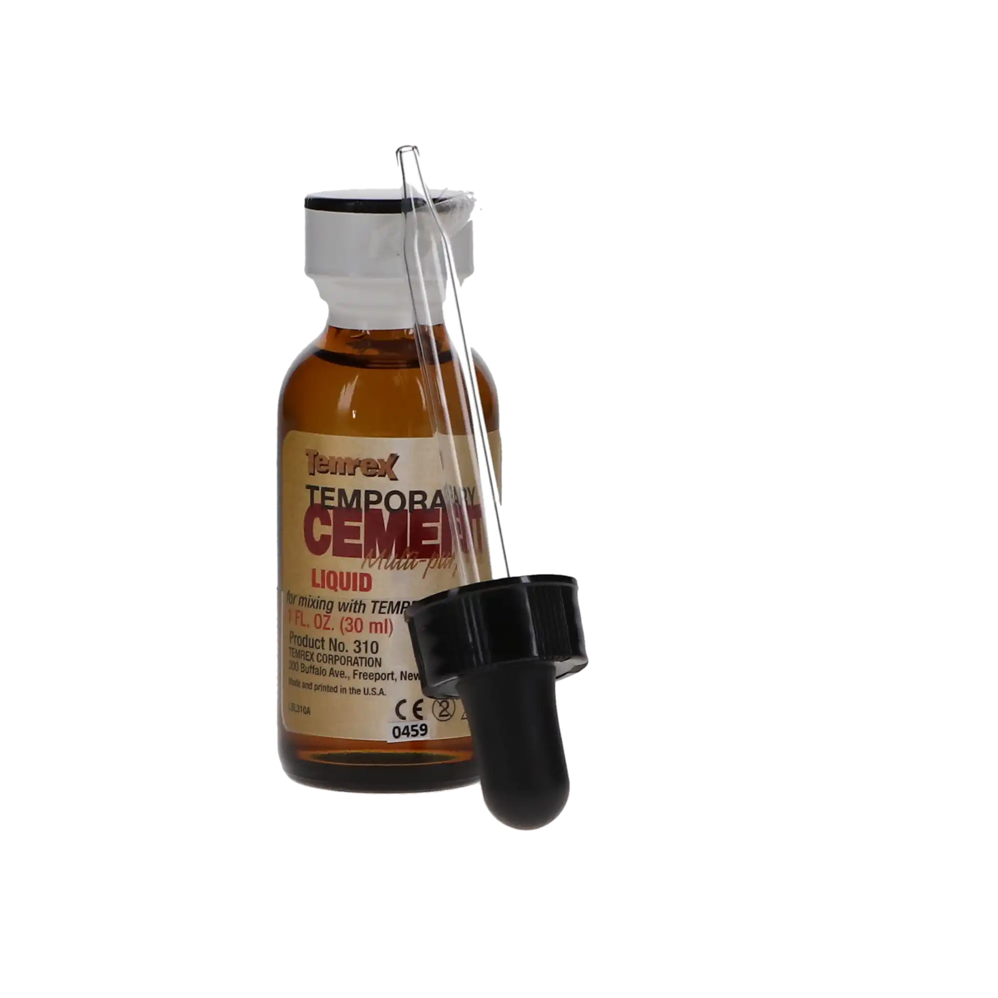 Temrex Zinc Oxide Eugenol Temporary Cement Liquid Refill, 1 oz Bottle, 310 thumbnail 12