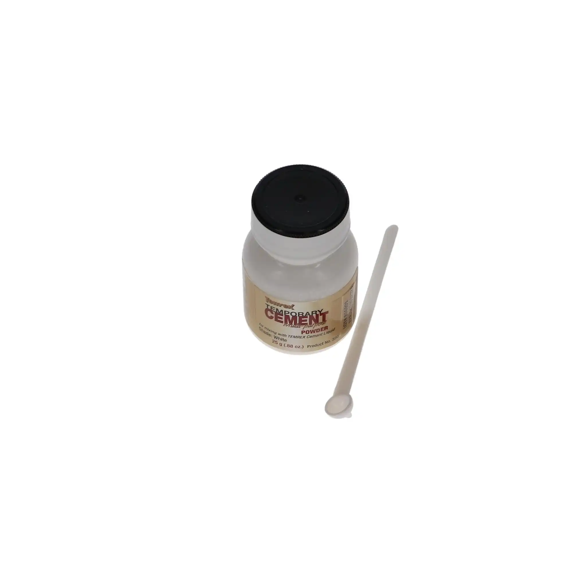 Temrex Zinc Oxide Eugenol Temporary Cement, White Powder Refill, 25 g Bottle, 330 thumbnail 7
