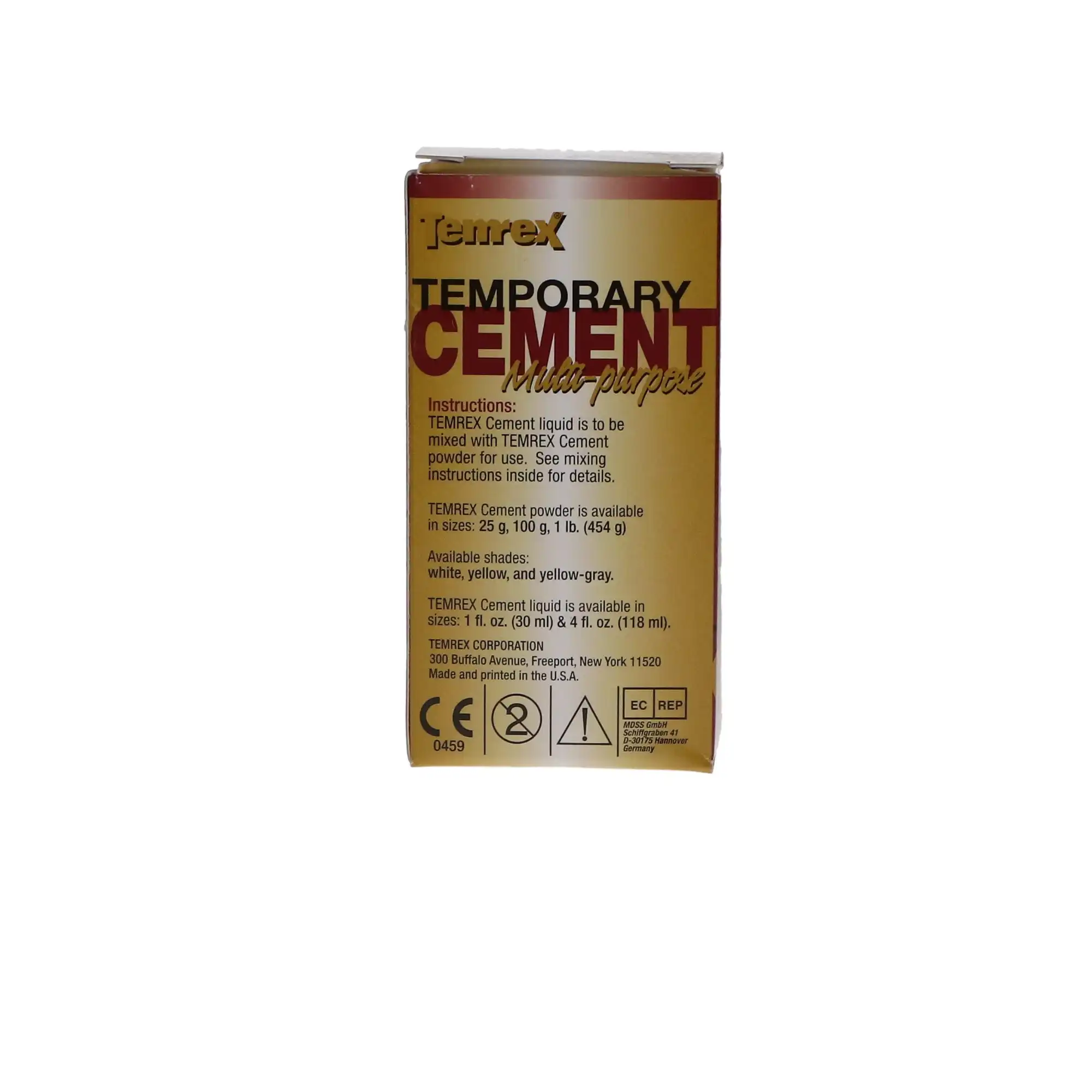 Temrex Zinc Oxide Eugenol Temporary Cement, White Powder Refill, 25 g Bottle, 330 thumbnail 9