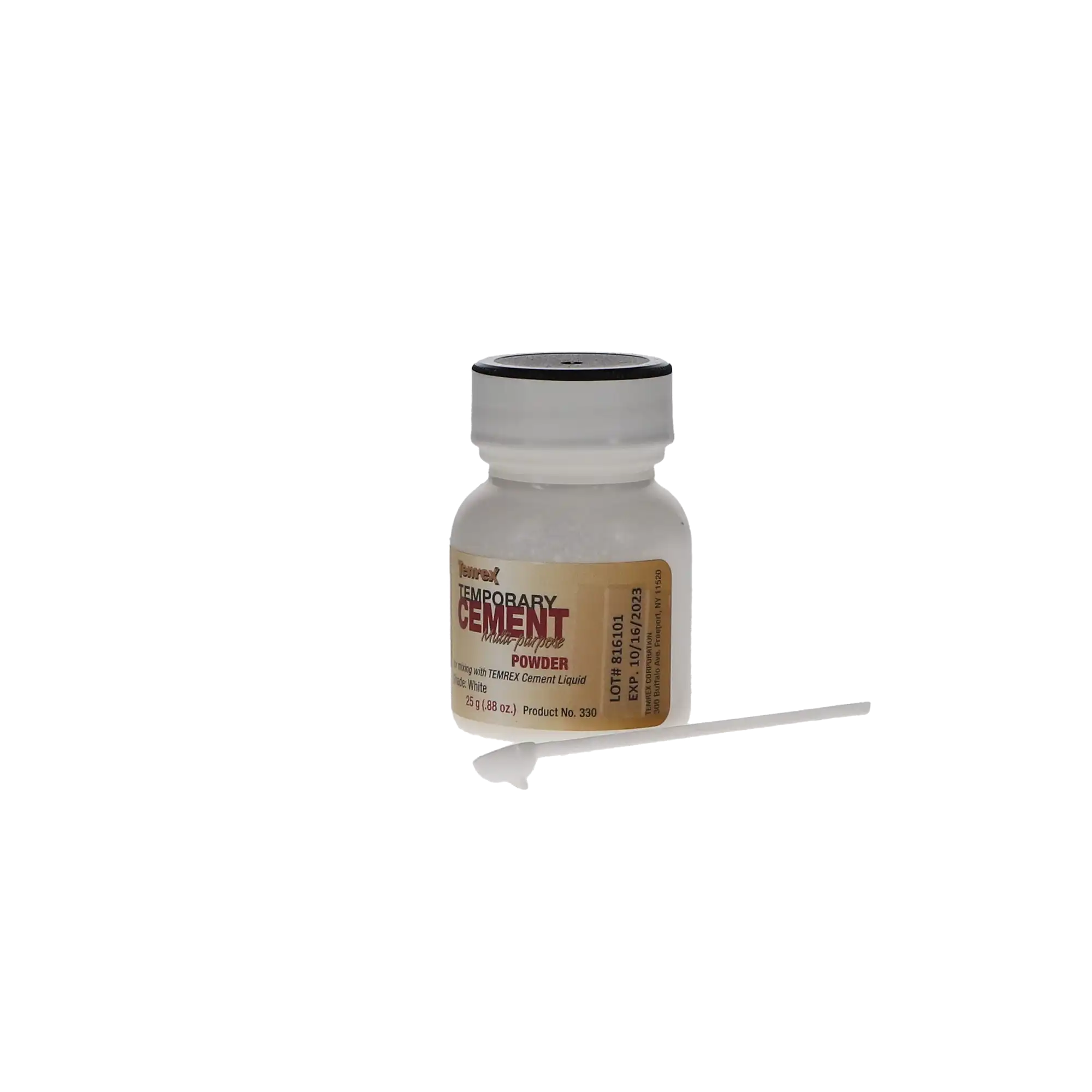 Temrex Zinc Oxide Eugenol Temporary Cement, White Powder Refill, 25 g Bottle, 330 thumbnail 10