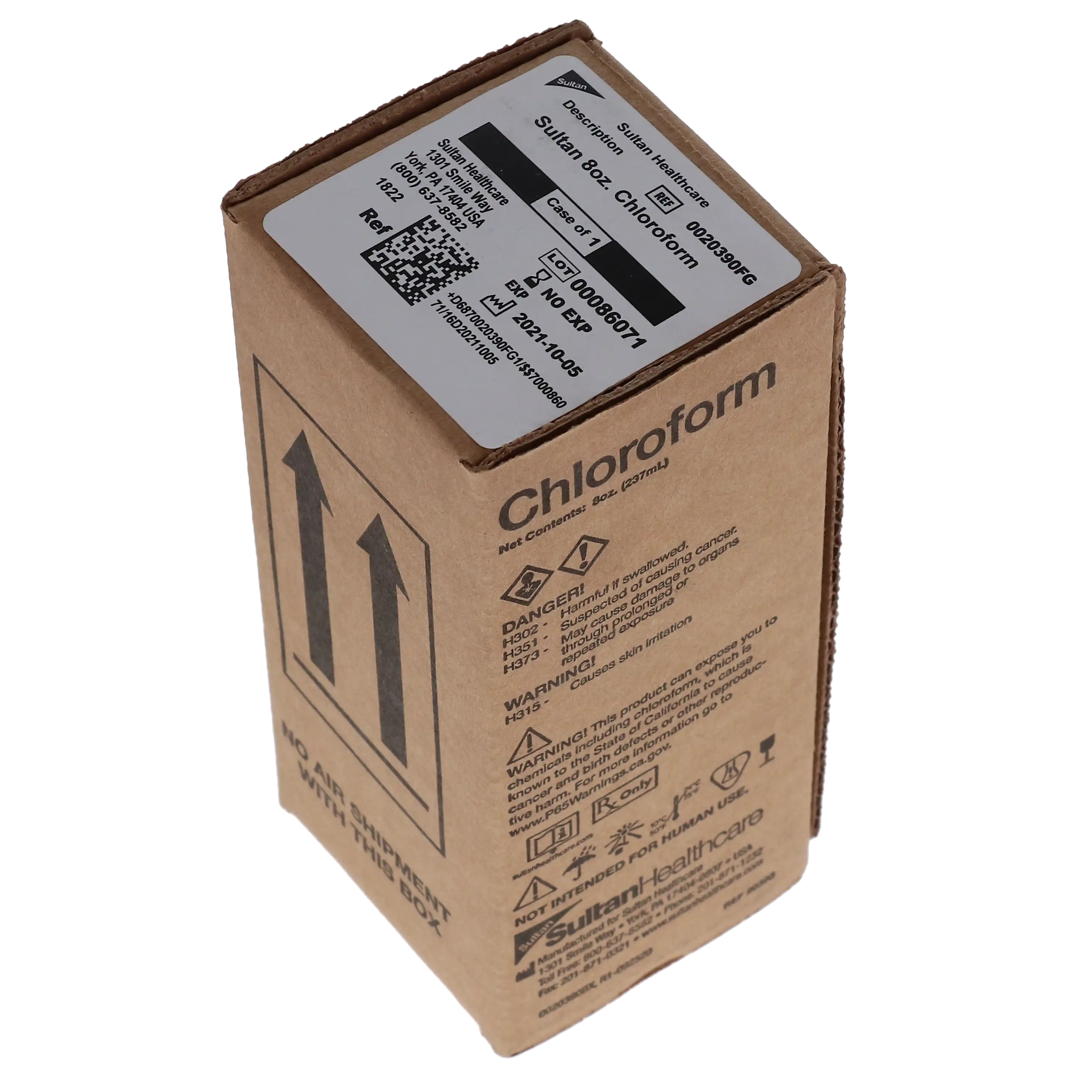 Sultan Chloroform N.F. Endodontic Solvent, 8 oz (237 mL) Bottle, 20390 thumbnail 2