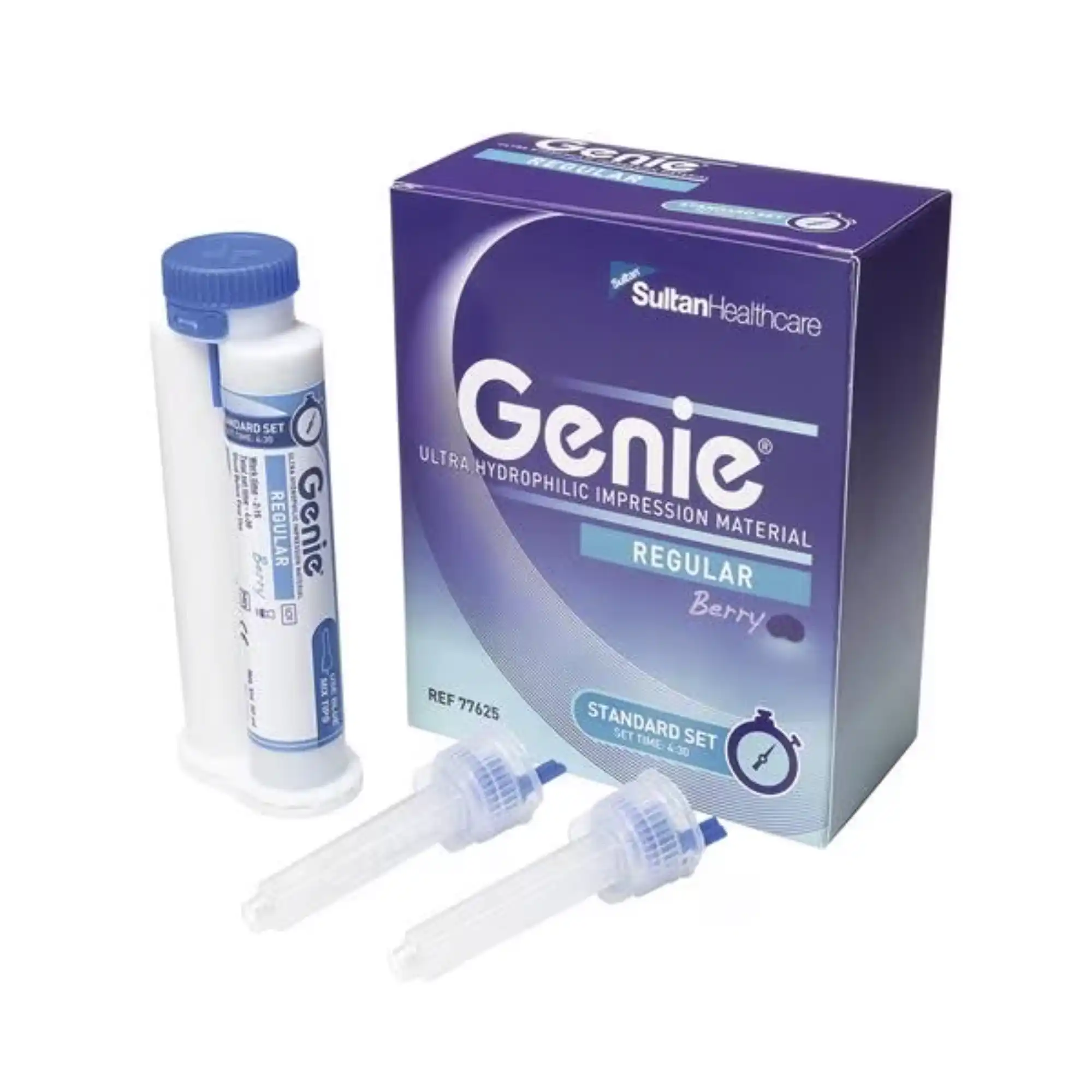 Genie VPS Impression Material, Regular Body, Standard Set, Berry Flavor, 50 mL Cartridges, 2/Pk, 77625 - Genie VPS Standard Set Regular Body 50ml 2Pk - Image 1