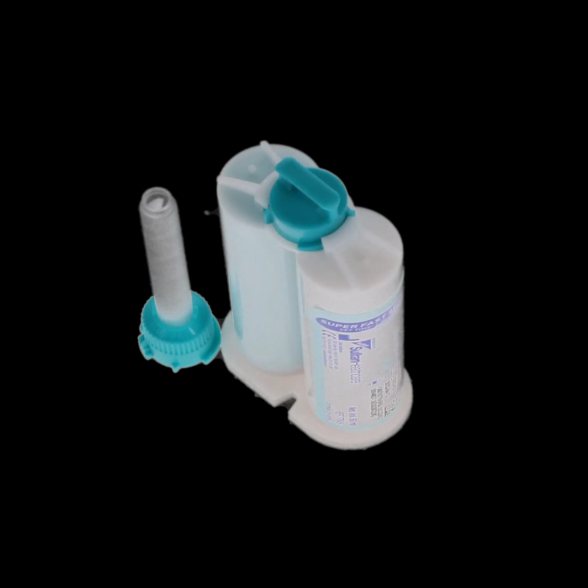 Genie Bite Registration Material, Super Fast Set (60 sec), Mint, 50 ml Cartridges, 2/Pk with 6 Mixing Tips, 77645 thumbnail 2