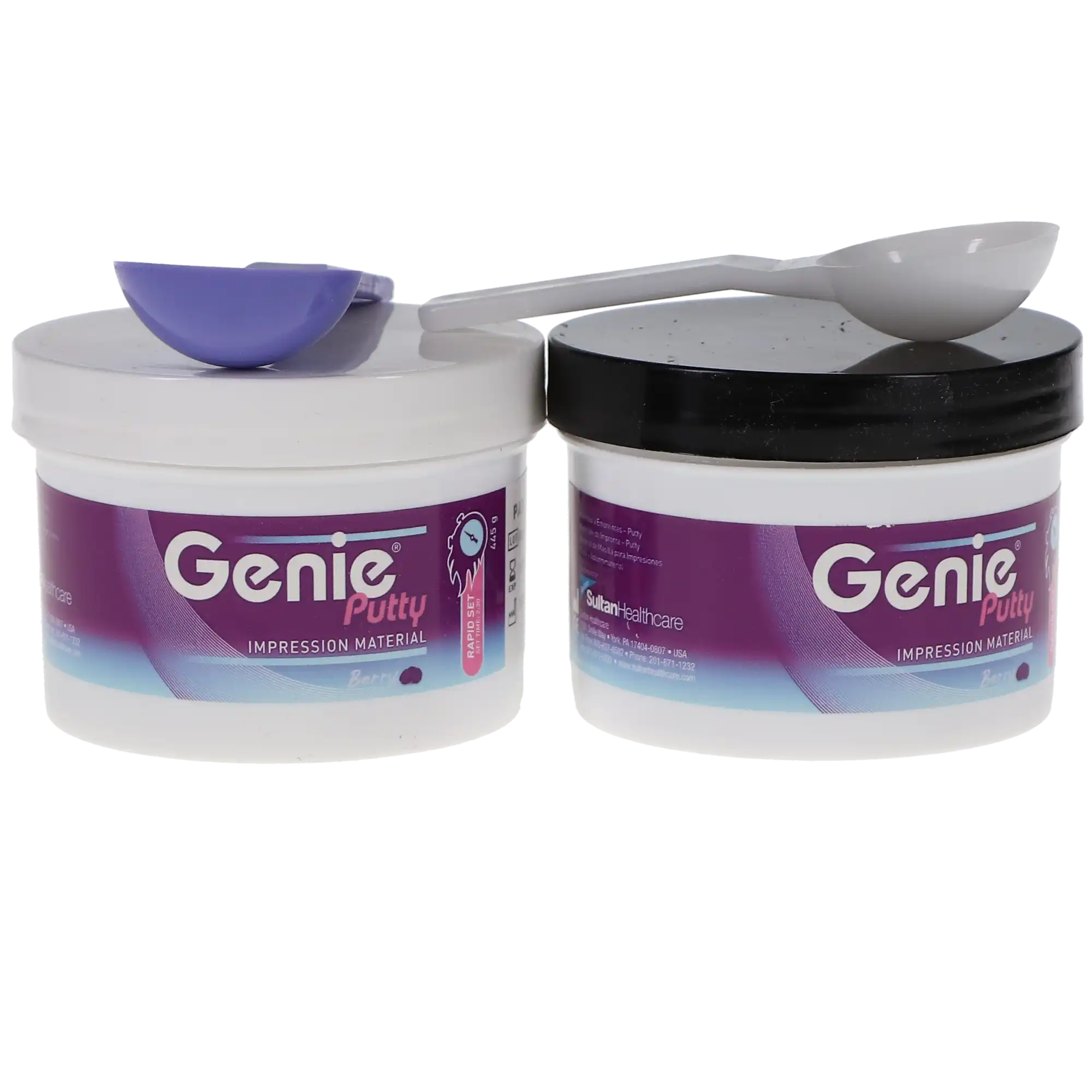 Sultan Genie VPS Putty Impression Material, Rapid Set, Berry Flavor, Purple, 2 x 300 mL Jars, 77650 thumbnail 5
