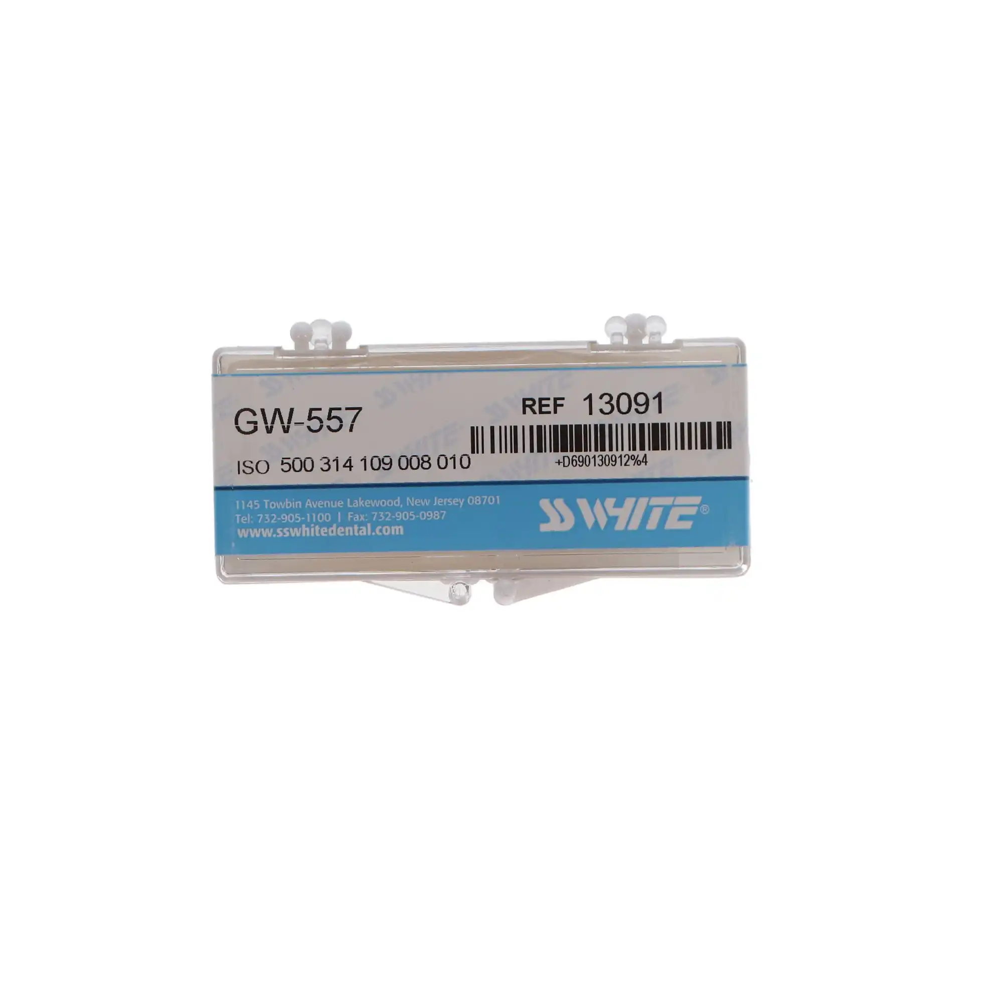 Great White Gold Series Carbide Burs, FG, Straight Cross Cut Fissure, #557, 100/Pk, 13091 thumbnail 5