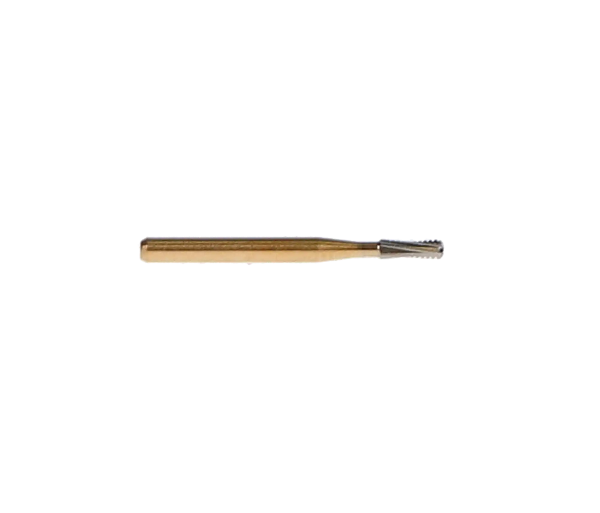 Great White Gold Series Carbide Burs, FG, Straight Fissure Round End Cross Cut, #GW2 (1558), 100/Pk, 13095 thumbnail 5