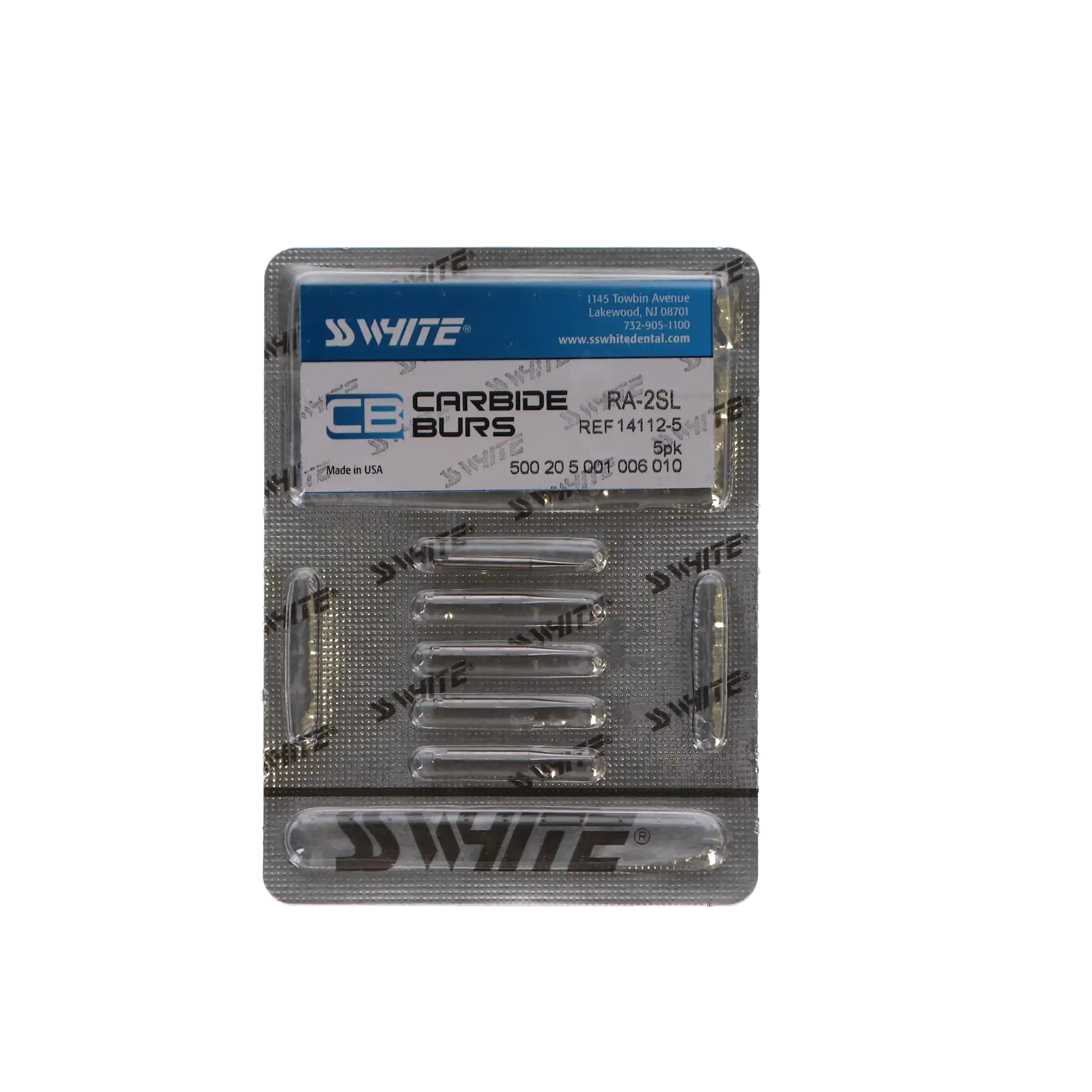 SS White Surgical Length Round Carbide Bur, RA Latch, #2, 1.2 mm, 5/Pk, 14112-5 thumbnail 5