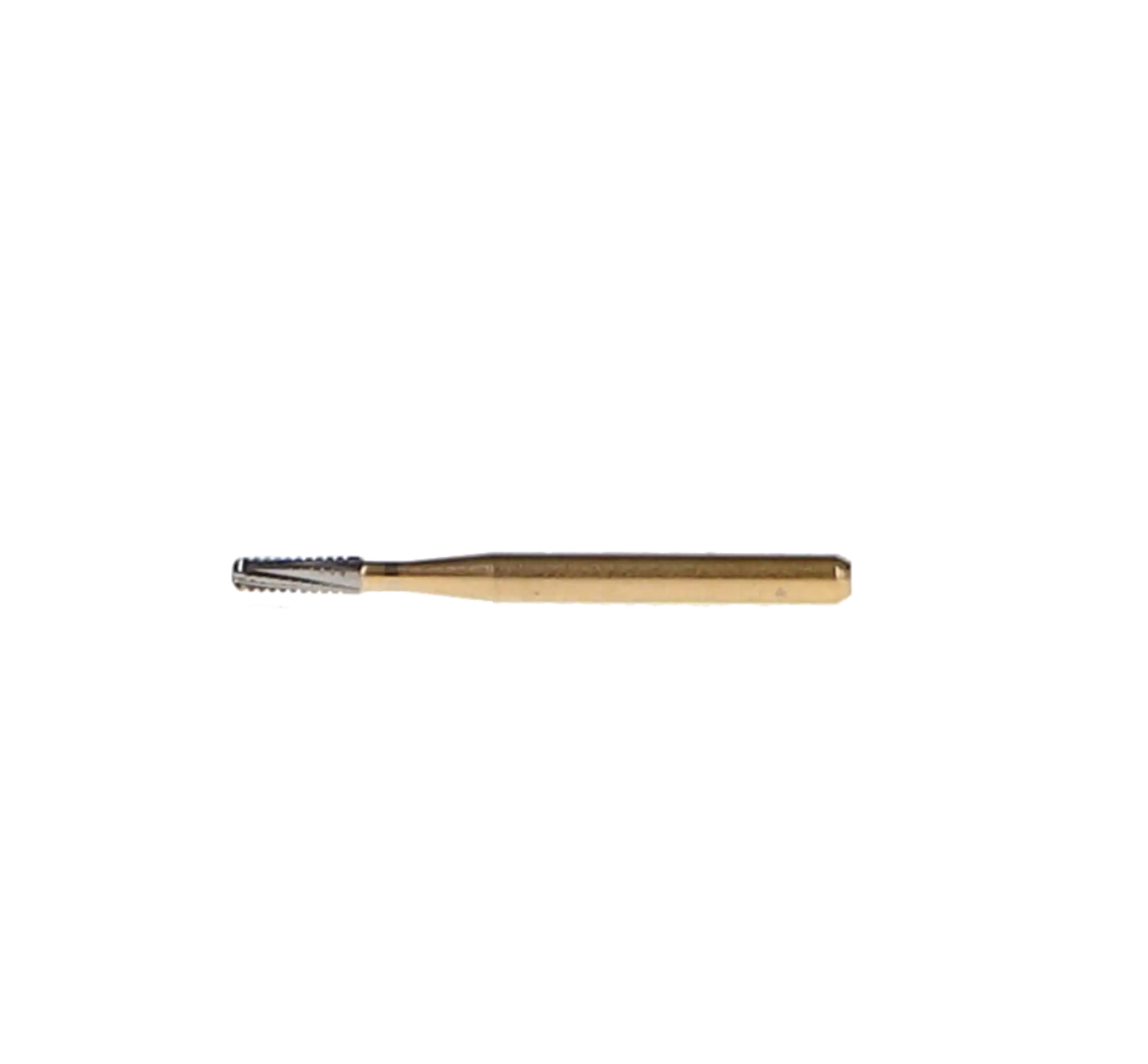 Great White Gold Series Carbide Bur, FG, Straight Fissure Round End Cross Cut, #GW2 (1558), 1.2 mm Head, 10/Pk, 15062 thumbnail 6