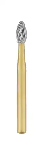 SS White 12-Blade Trimming & Finishing Carbide Bur, FG, Egg/Football, #7378G, 5/Pk, 15370-5 thumbnail 2