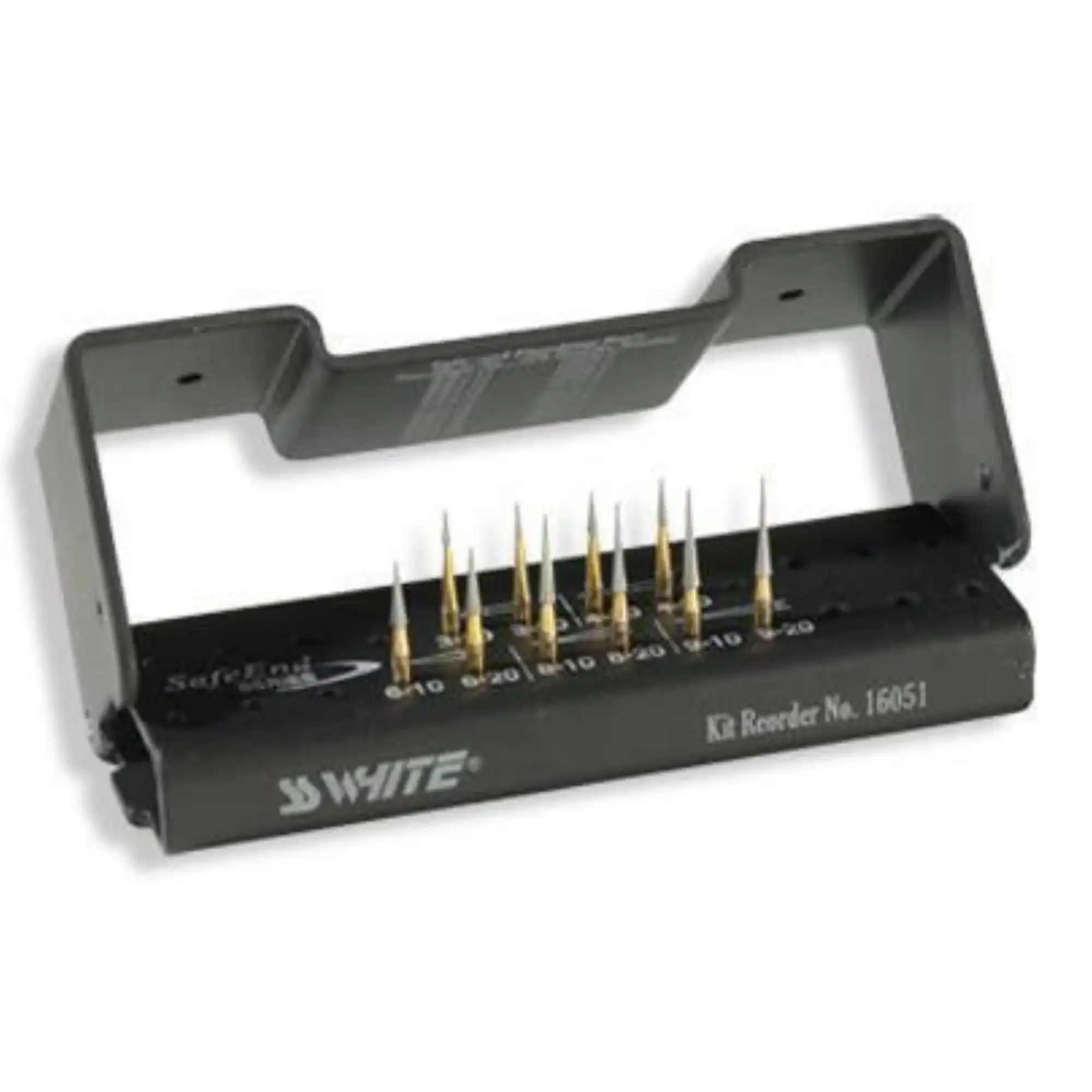SS White Safe End Series Trimming & Finishing Carbide Bur Kit, Friction Grip, 10/Pk, 16051 thumbnail 2