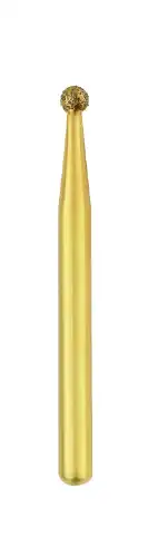 Great White Z Diamond Bur, FG, Round, #801-014, 1.4 mm, Medium Grit, 5/Pk, 18162 thumbnail 2